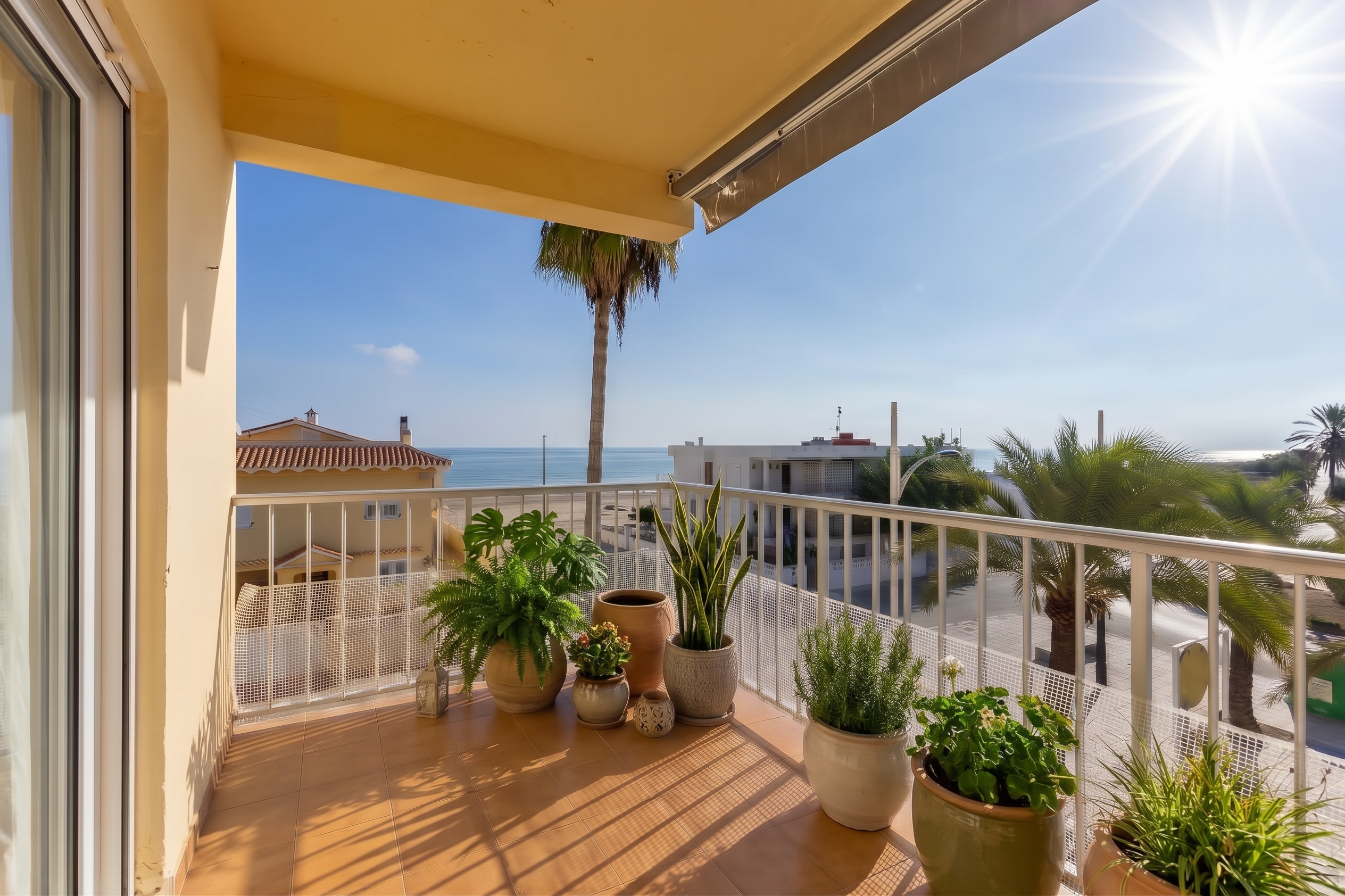 Bright apartment with sea views in Oliva [AI-modified]