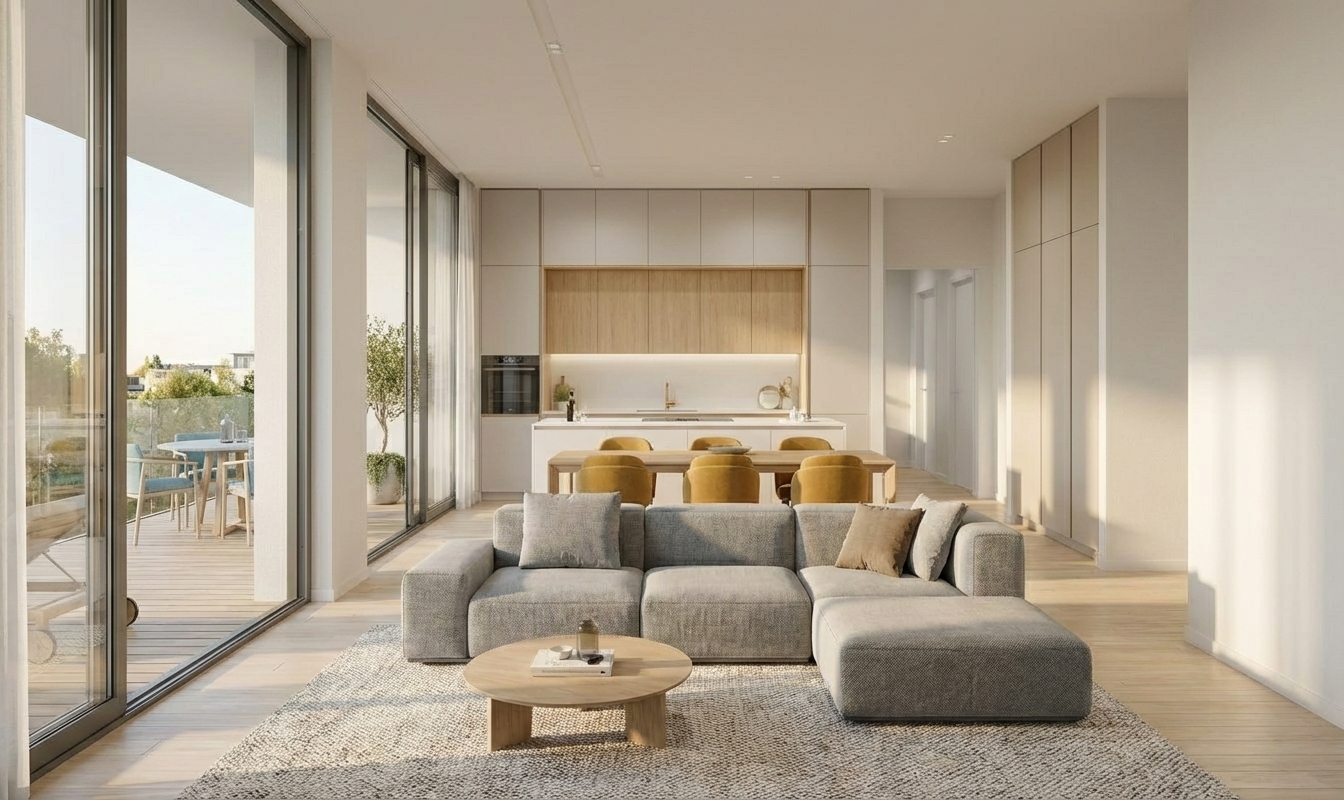4-Zimmer Penthouse Wohnung mit großzügiger Dachterrasse – KFW 40 QNG