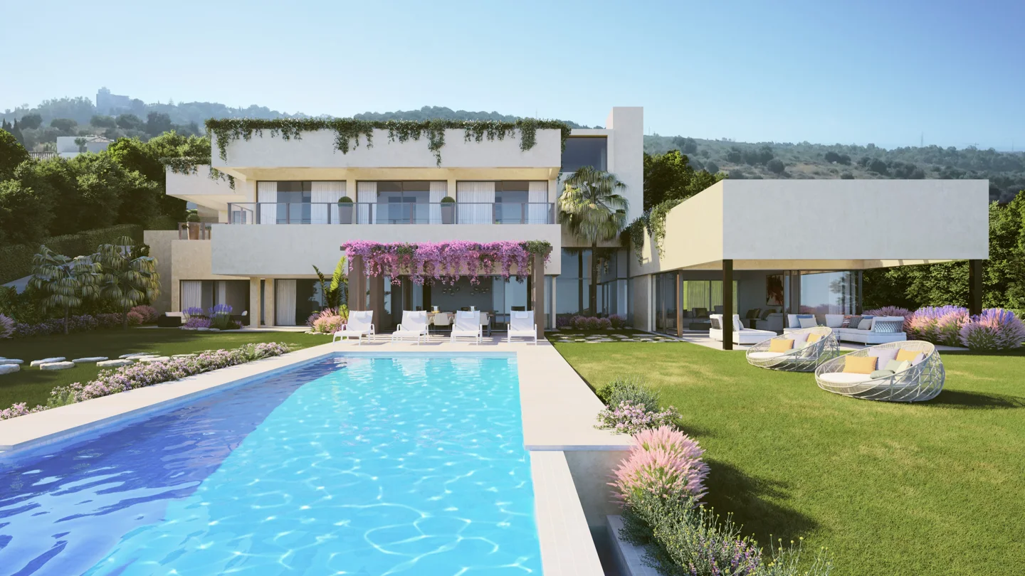 Los Flamingos Golf: Contemporary villa frontline golf with open sea views