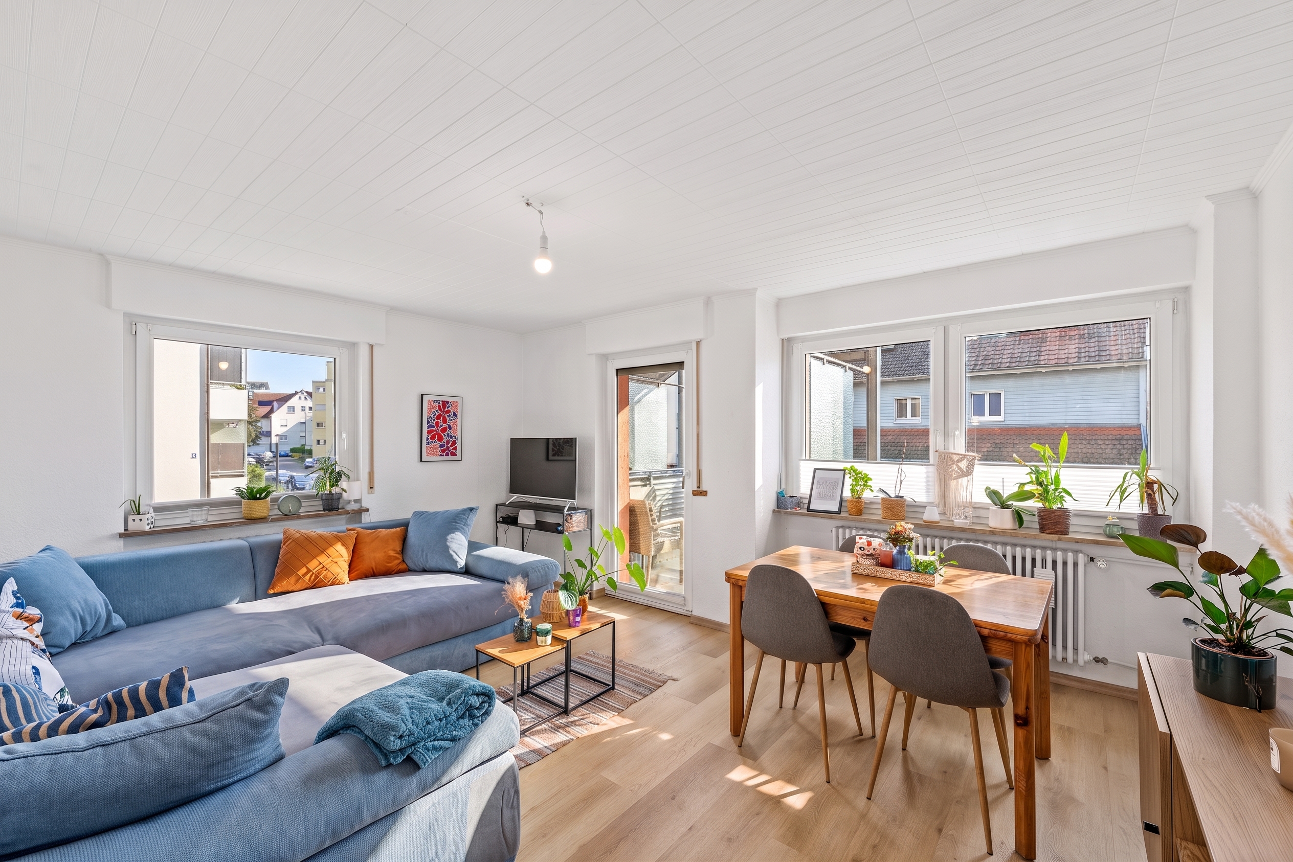 Gepflegte 3-Zimmer-Hochparterre-Wohnung in Zentrumslage von Kressbronn