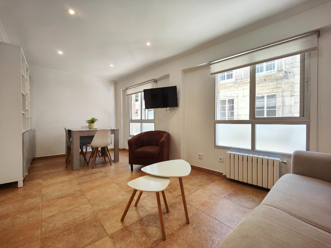 Apartamento amueblado de 1 dormitorio en el centro Pontevedra