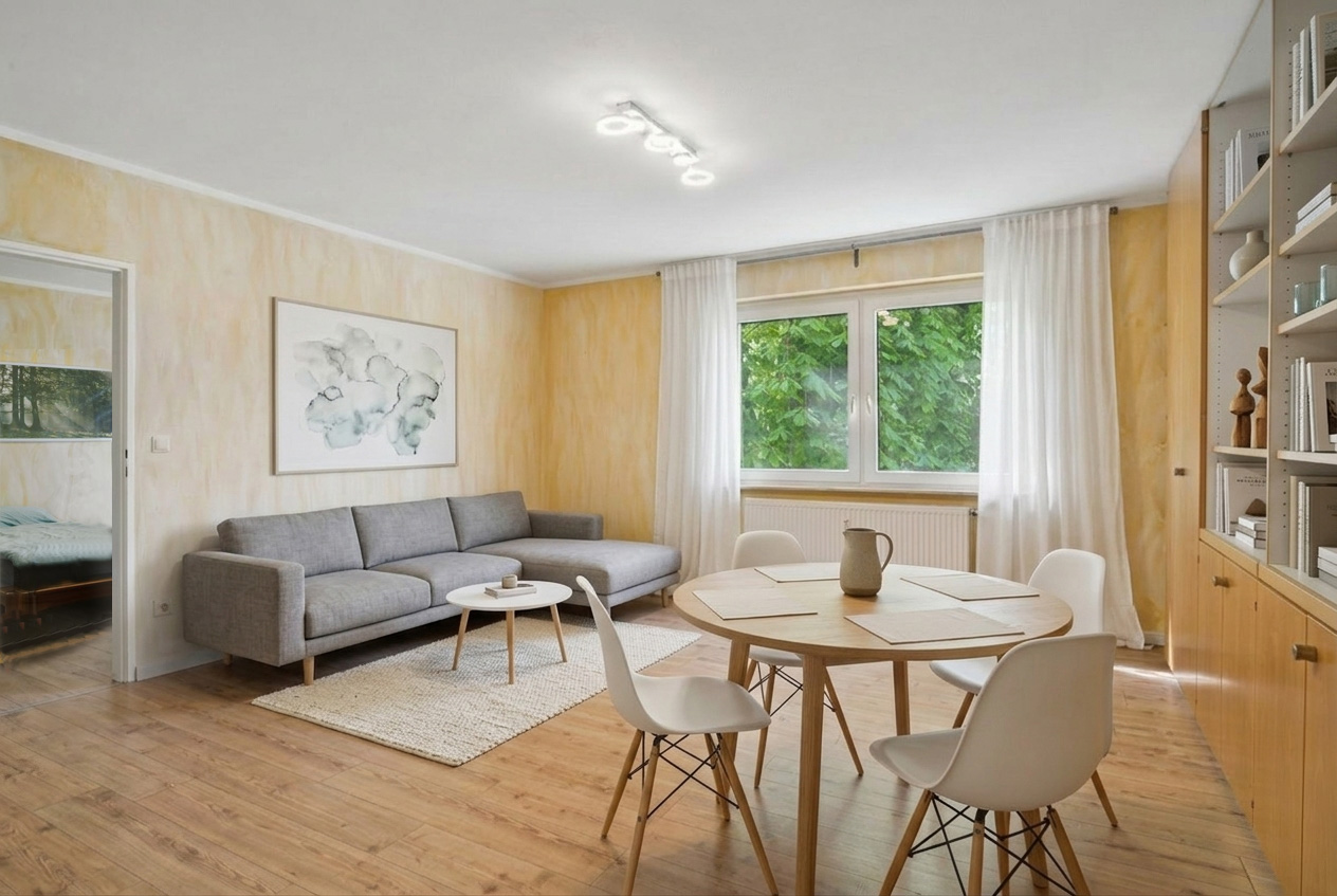 Bright two-room apartment on Bornheim Slope
