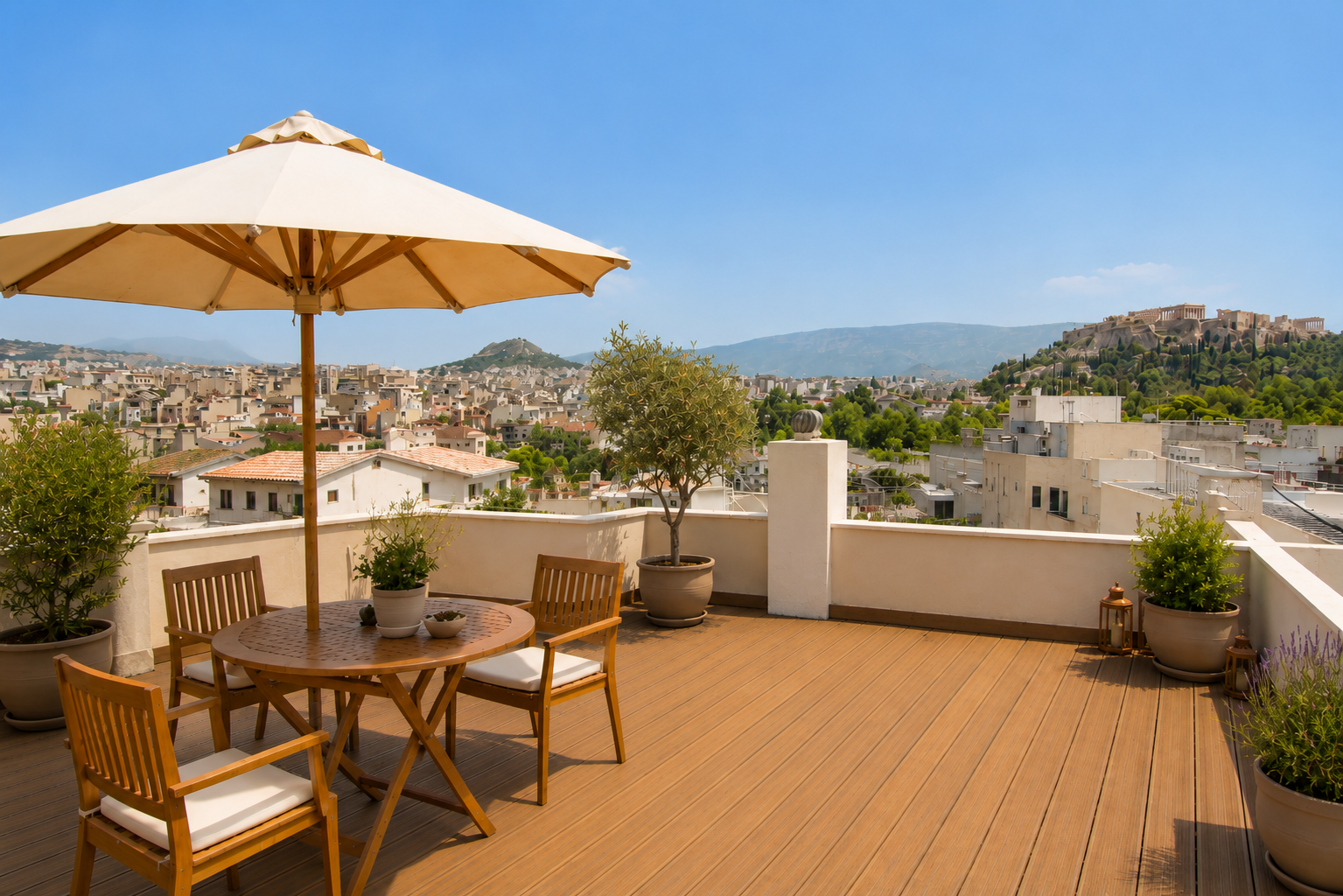 Building with Acropolis views and private roof garden
