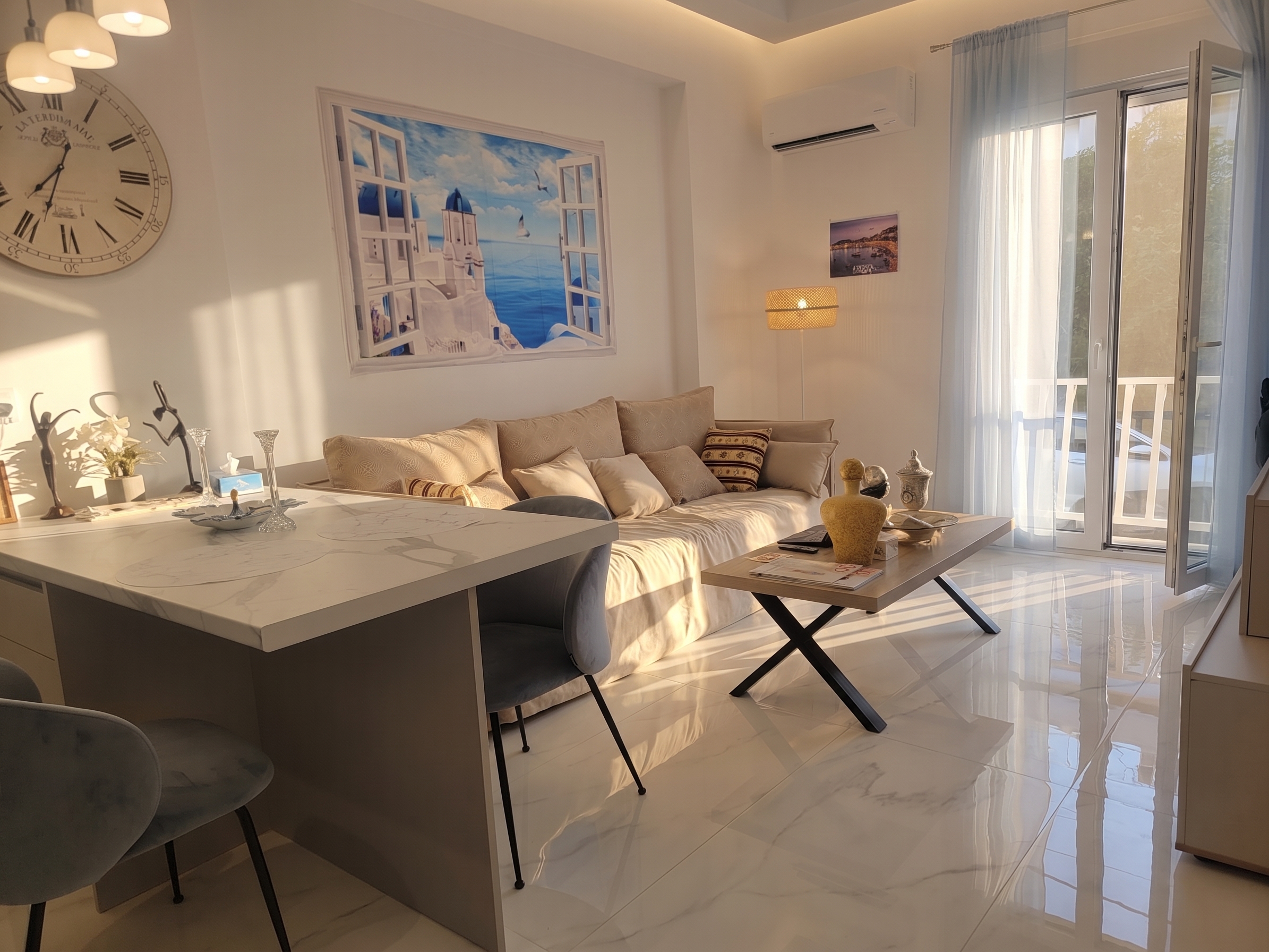 Renovated and furnished apartment in Drapetsona [AI-modified]