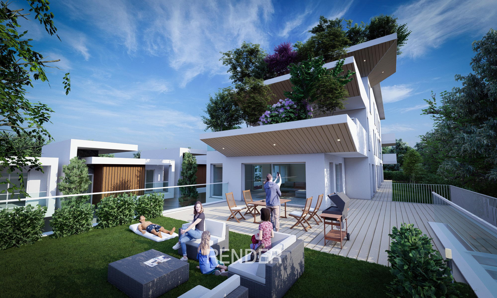 Experience the comfort of a new home: a four-room apartment with a terrace just a stone’s throw from the town centre