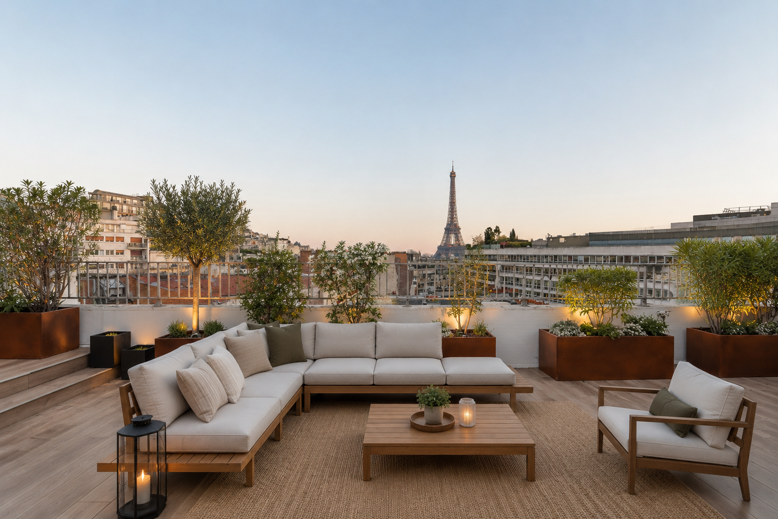 Penthouse Passy with Eiffel Tower view