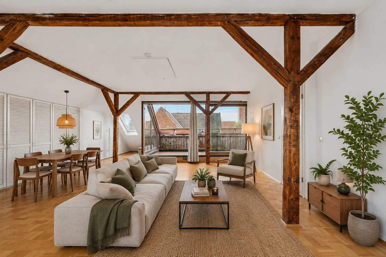Weitblick in die Stadt und die Eilenriede- 4 Zimmer- Maisonette in Gründerzeithaus der Oststadt