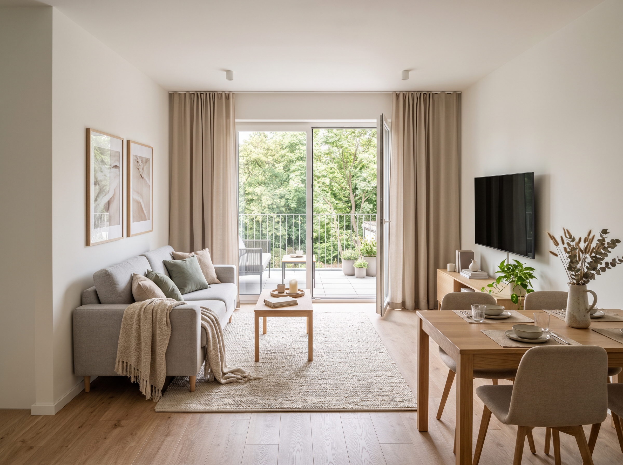 Premium-layout 3-room new-build apartment with two balconies in central Korneuburg [AI-modified]