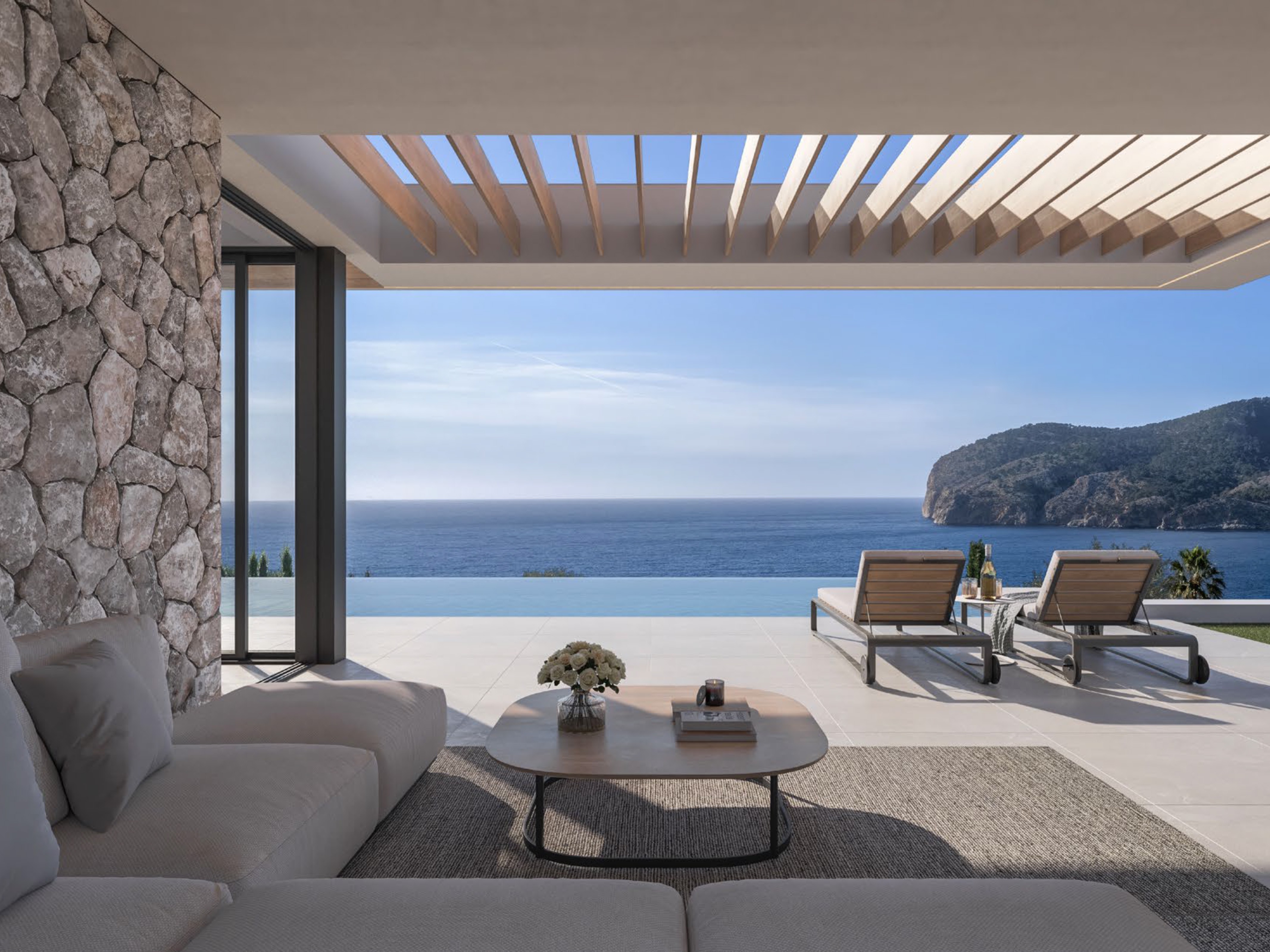 MIURA MARE: architectural elegance with breathtaking sea views - your private designer villa in the best location in Camp de Mar