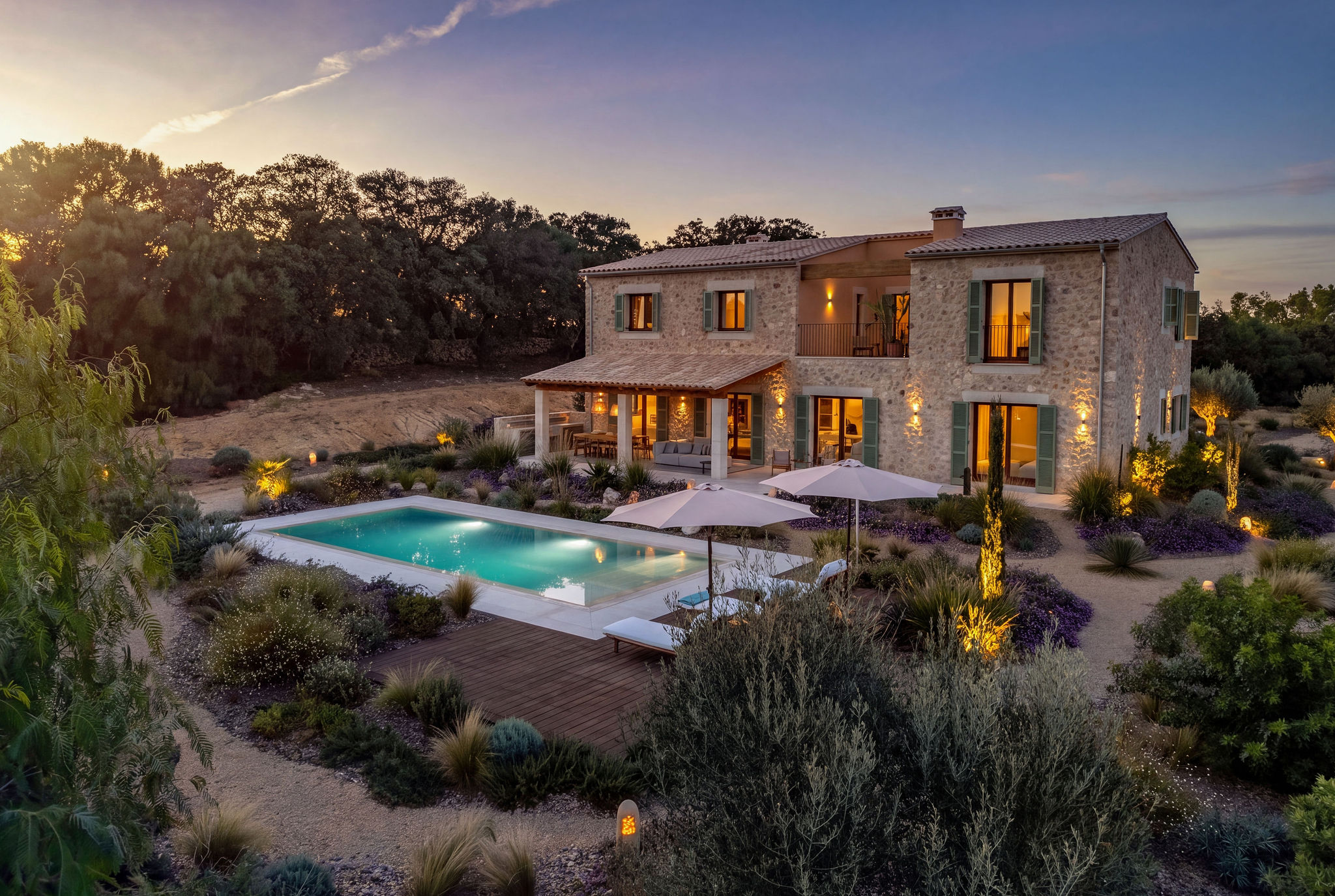 Newly built Mediterranean finca with great privacy