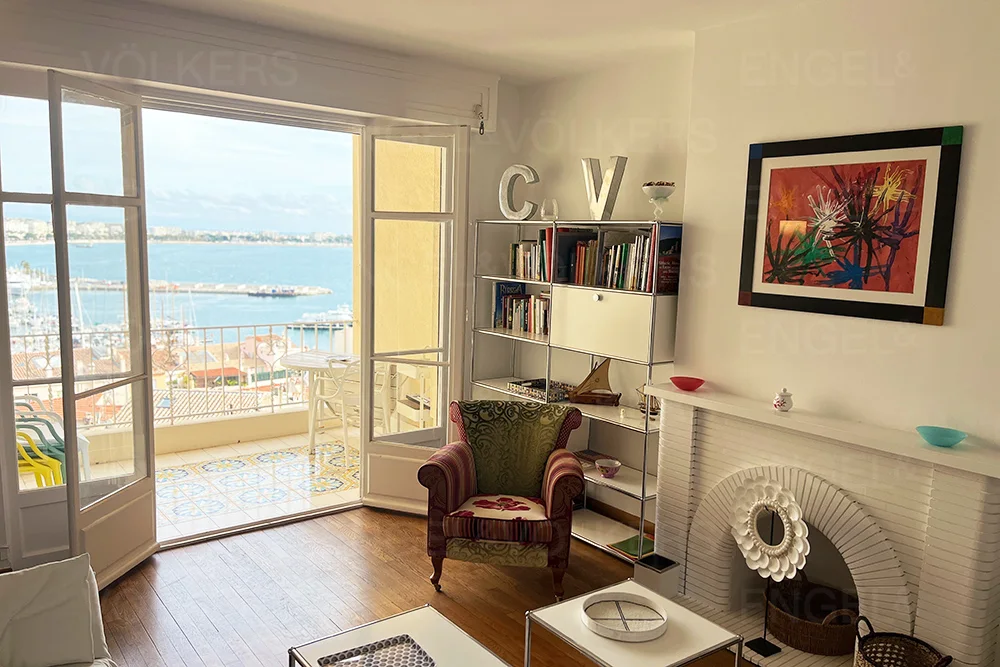 Exceptional 3-room apartment, Suquet with sea view, terrace, elevator