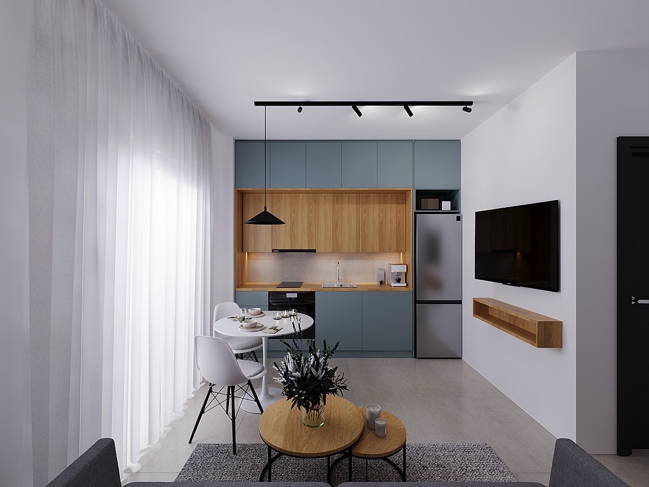 Modern 1-bedroom apartment close to metro station