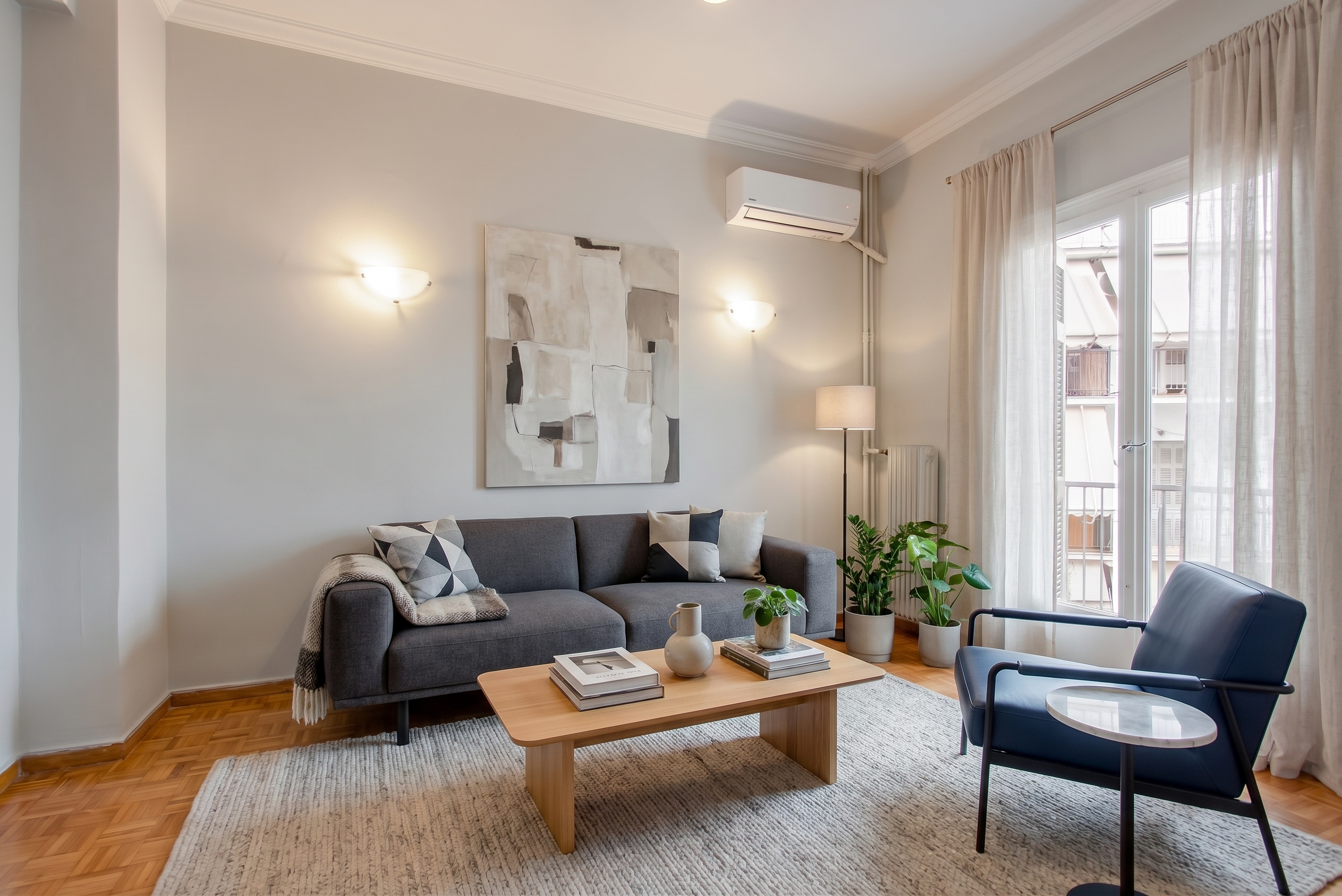 Turnkey renovated apartment in Neos Kosmos with AMA [AI-modified]