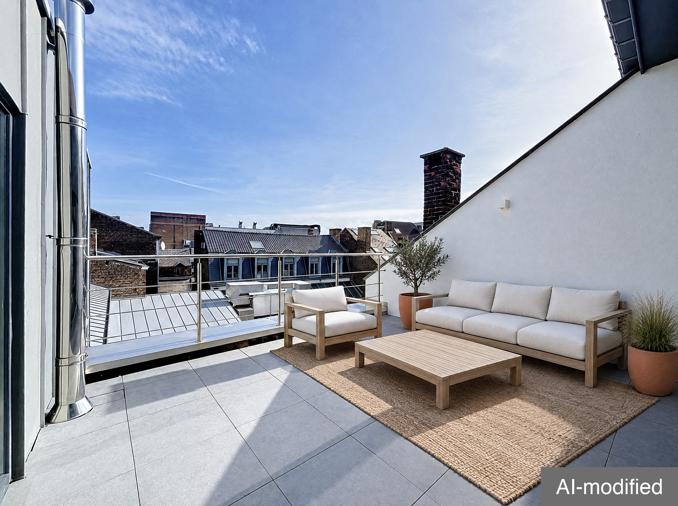 Penthouse trois chambres de 126 m² avec terrasse