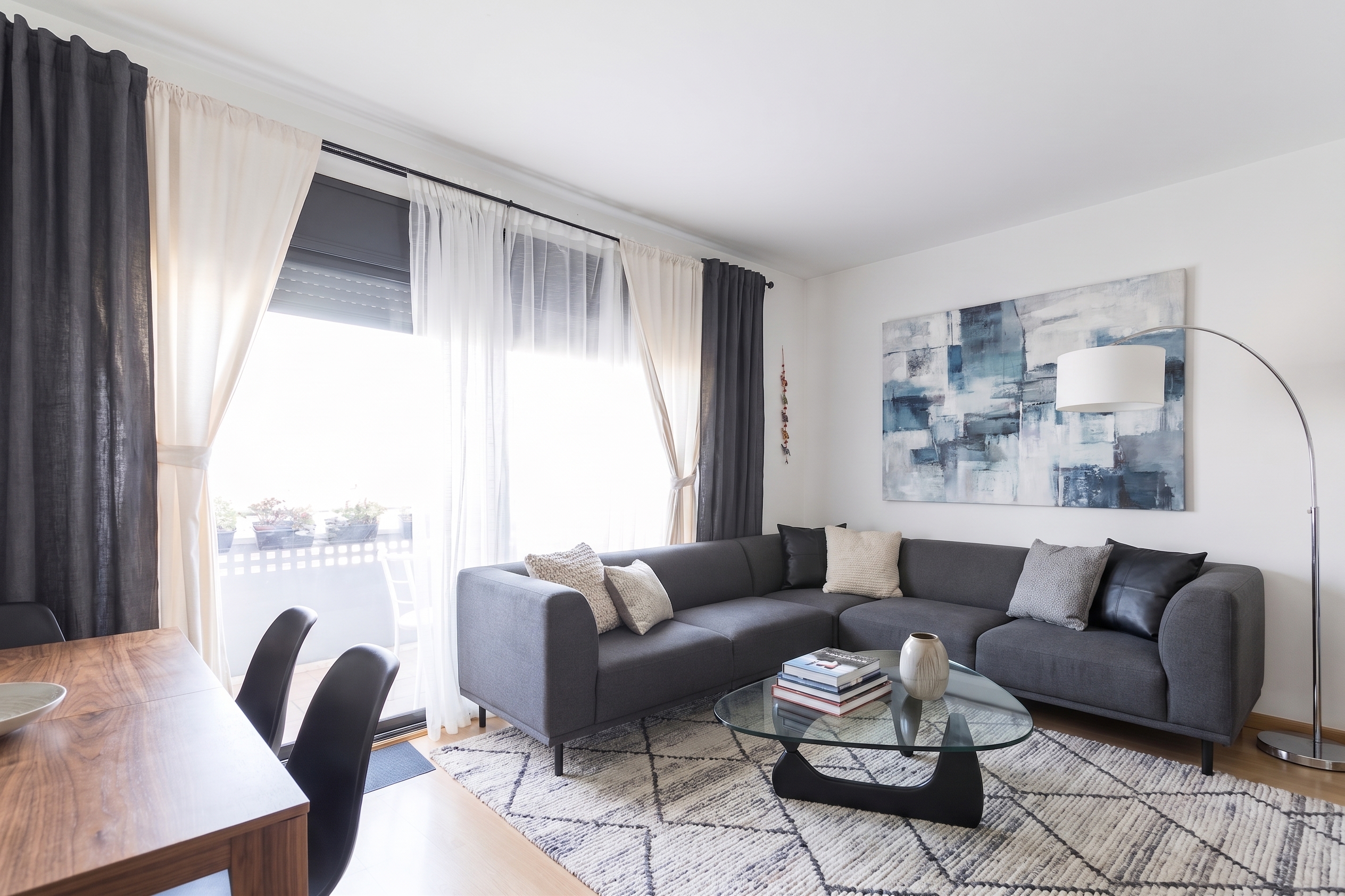 Immaculate two-bedroom duplex penthouse with terrace in Barcelona’s Sants-Badal neighborhood [AI-modified]