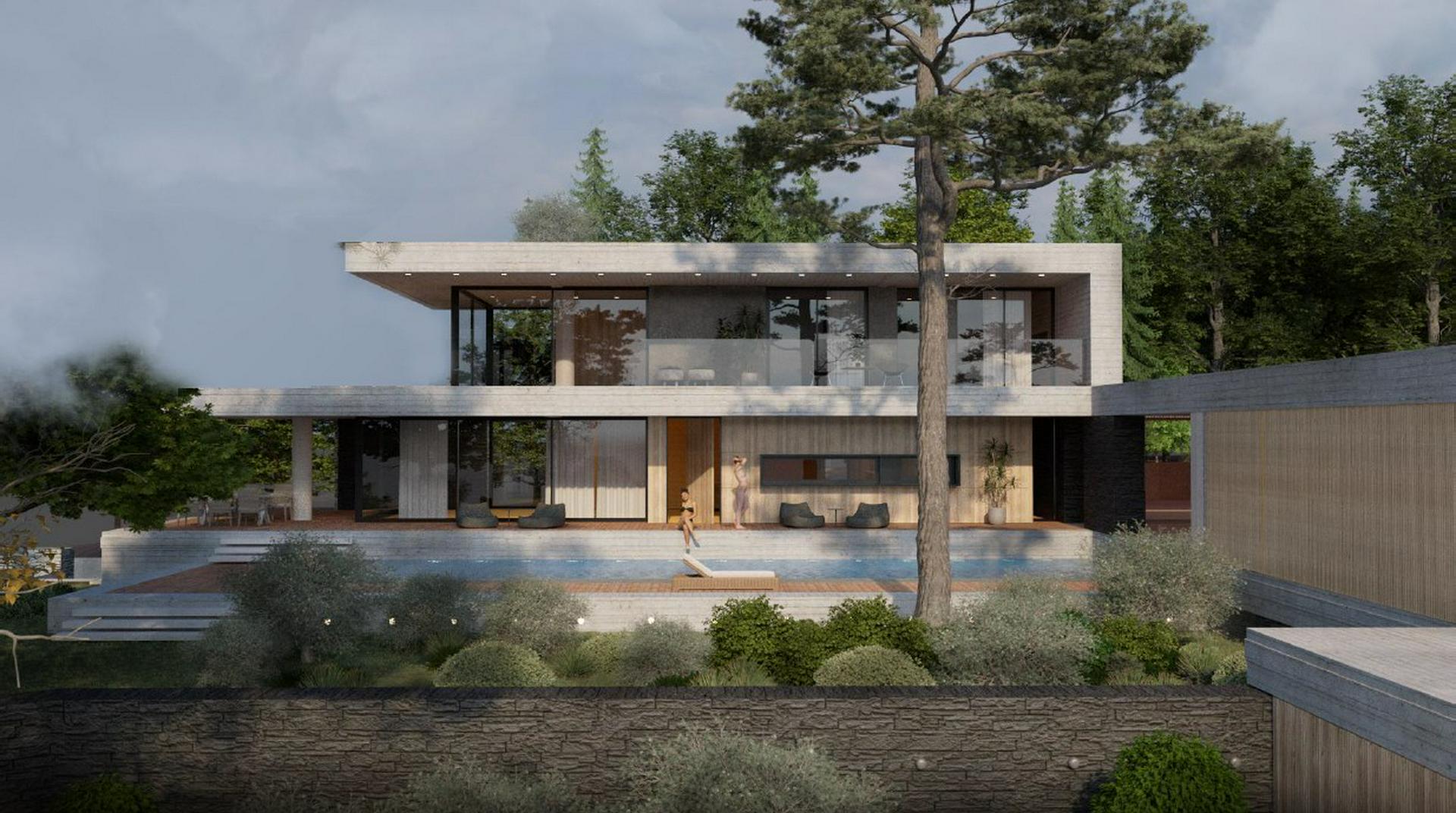Unobstructed sea view 300sqms residence with pool in Panorama