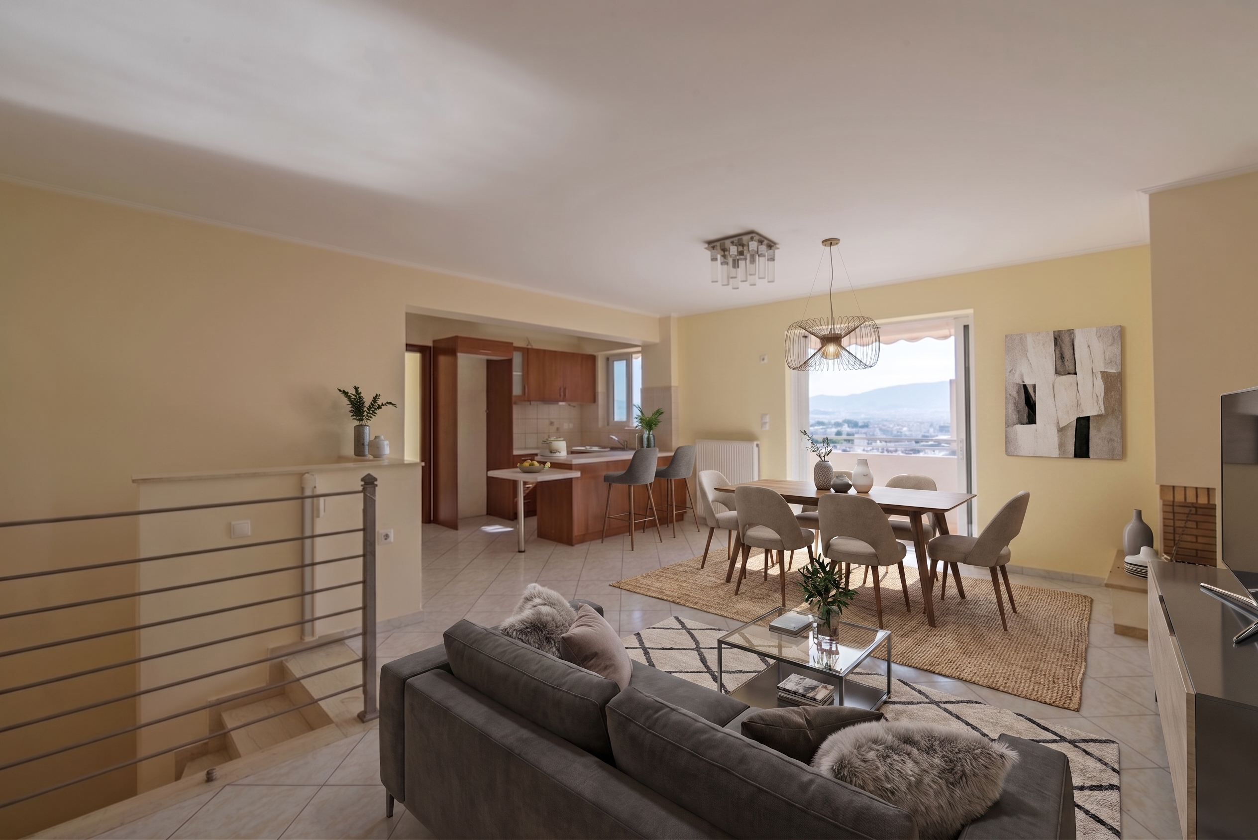 Maisonette with a view in Piraeus [AI-modified]
