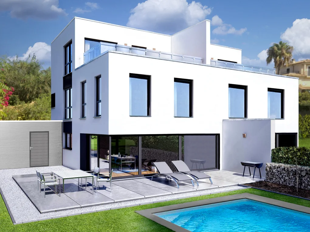 Neubauprojekt exklusives Doppelhaus Can Picafort zu verkaufen