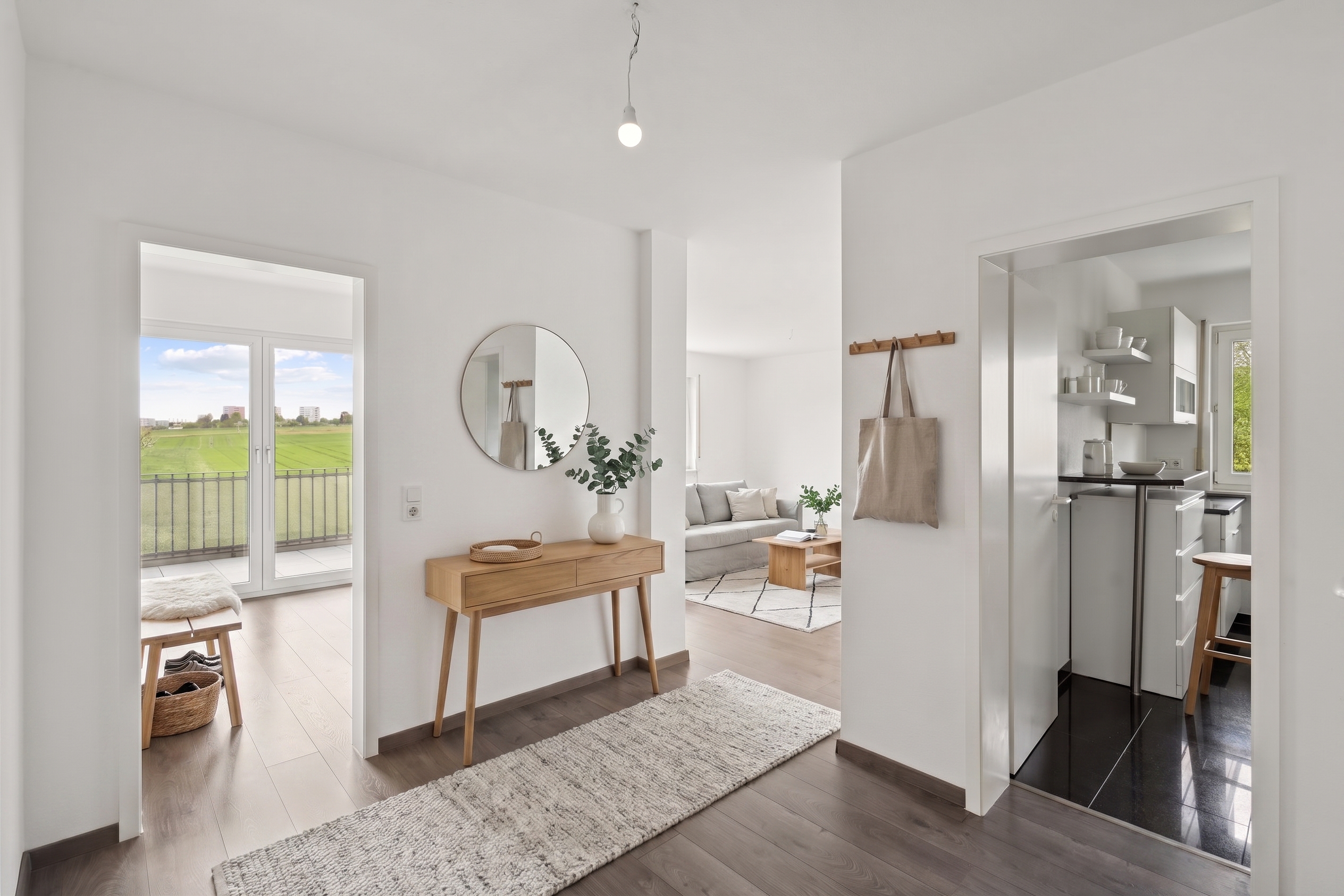 Ruhe – Weitblick – Neubeginn: bezugsfertige 3-Zimmer-Wohnung am Feldrand von Oberursel