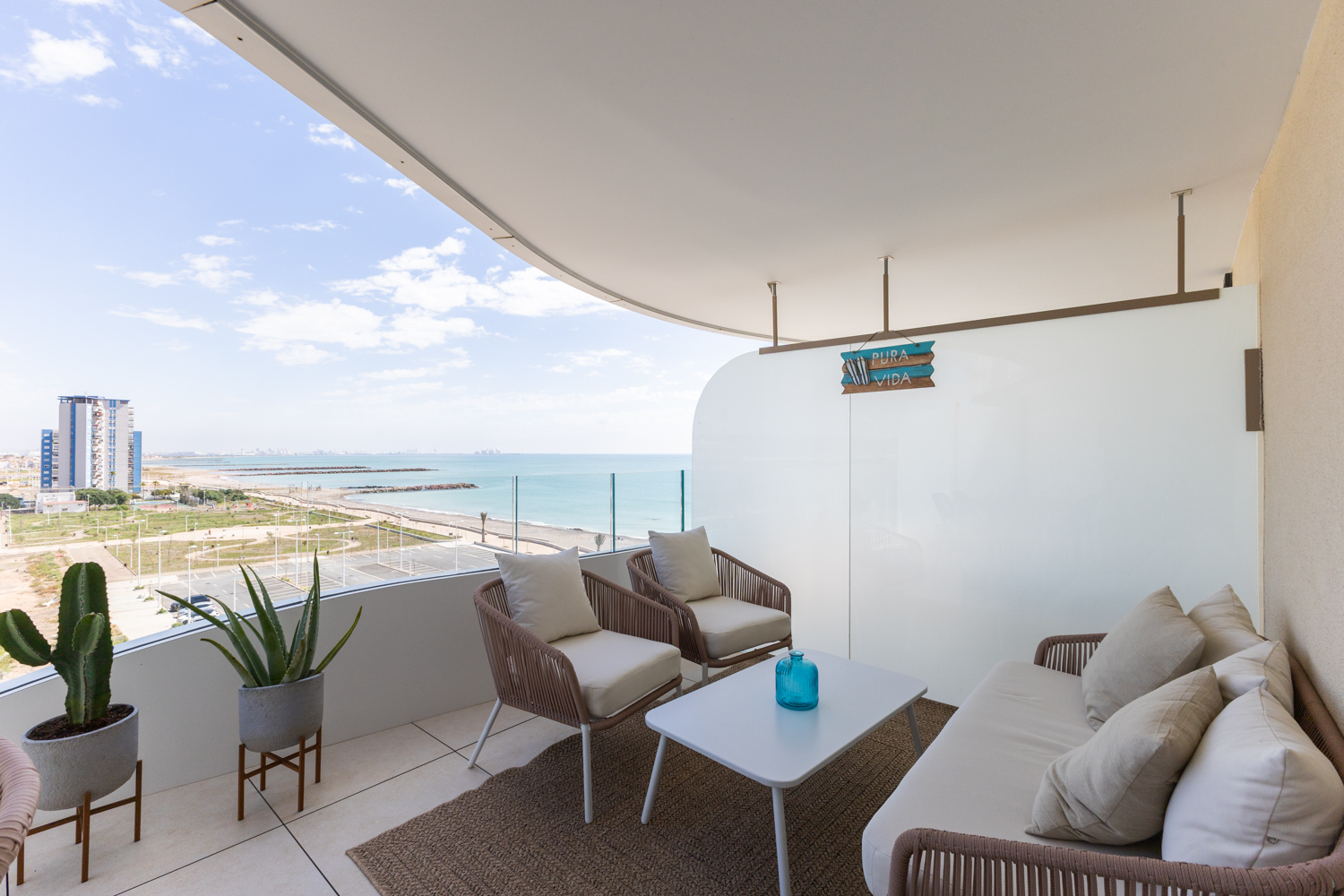 Brand-new beachfront luxury with terrace and panoramic sea views