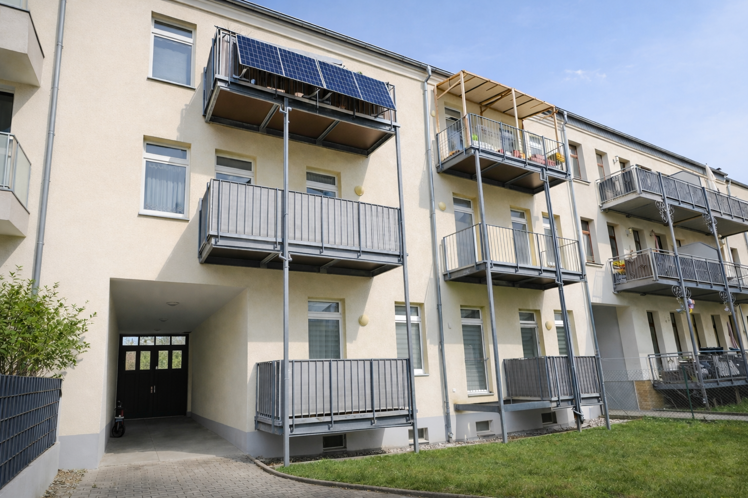 Ruhige Hinterhauswohnung mit Balkon in Gohlis