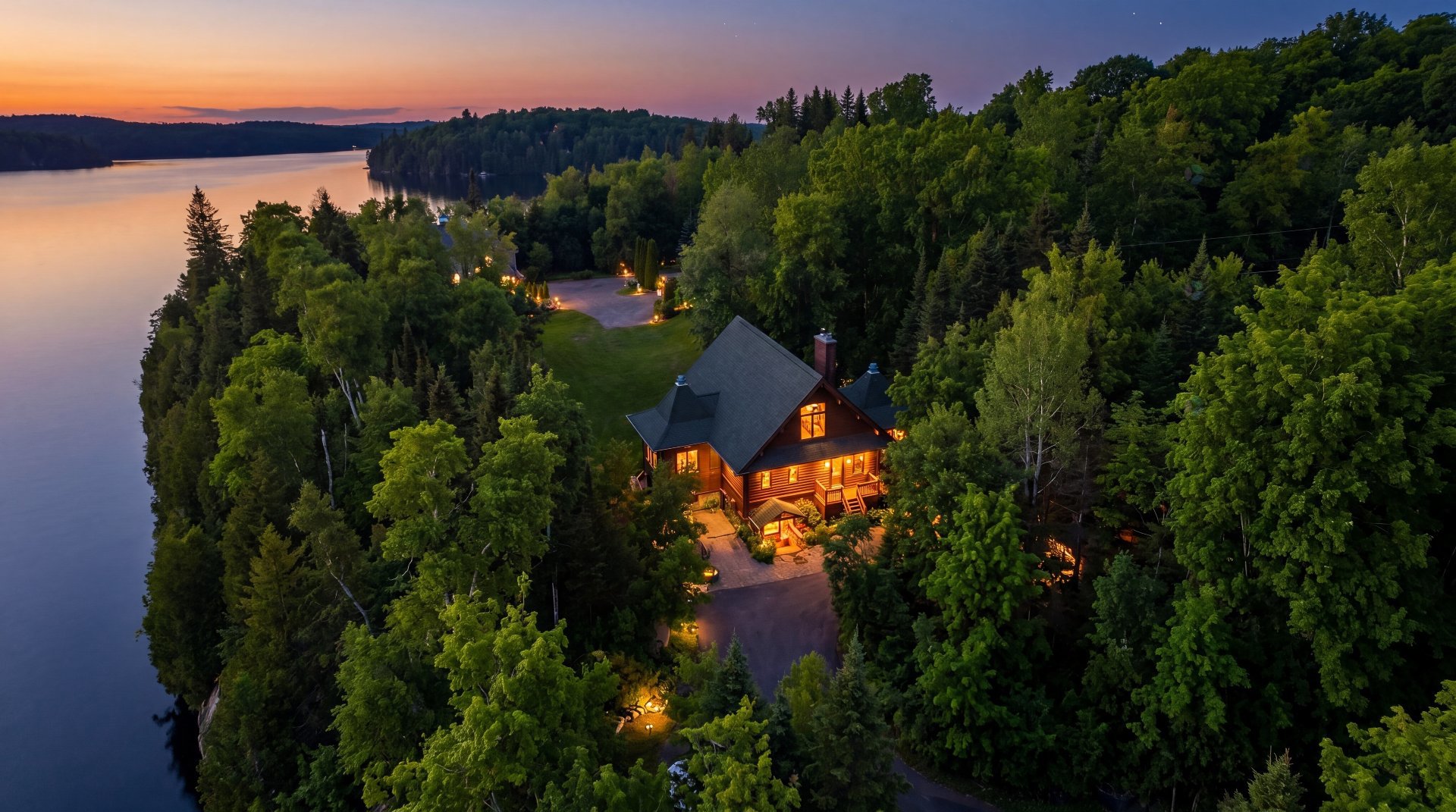 Magnificent waterfront property of over 3 acres