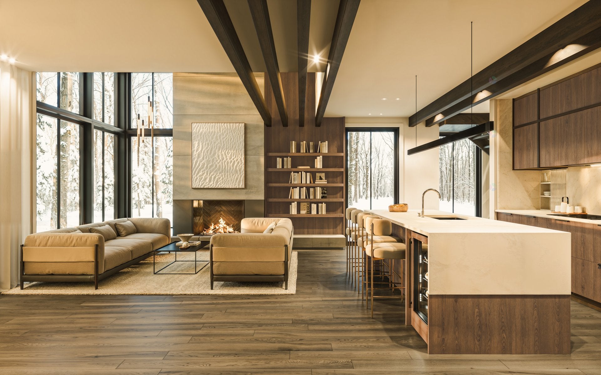 Luxury ski-in/ski-out villas on the Versant Soleil side