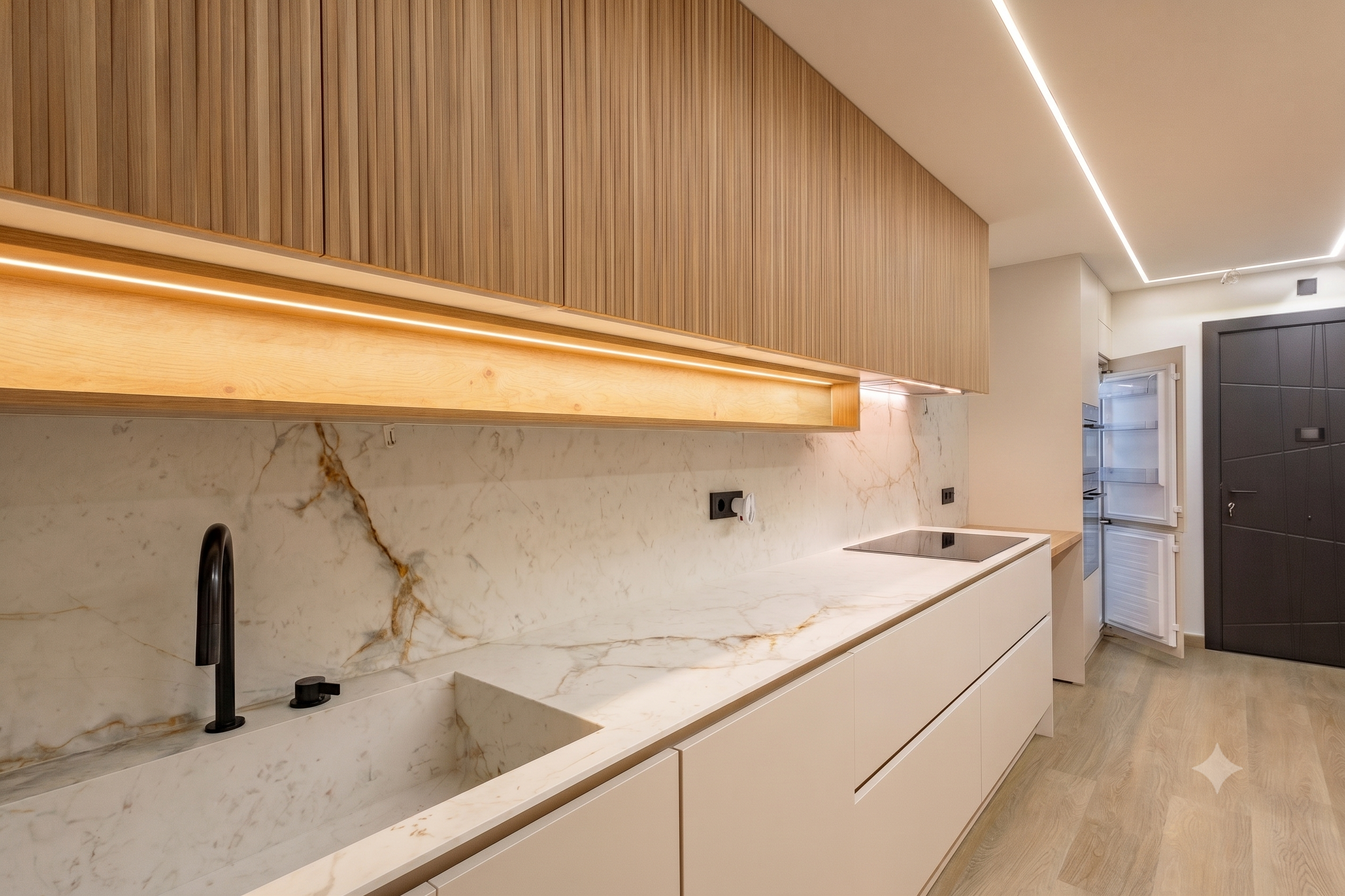 Sophisticated renovated apartment with high-end finishes next to the Rambla Marquesa de Castellbell.