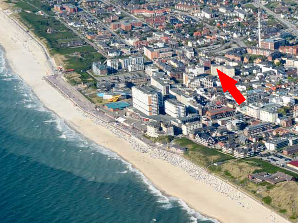 Strandnah gelegene Wohnung mit großem Balkon!