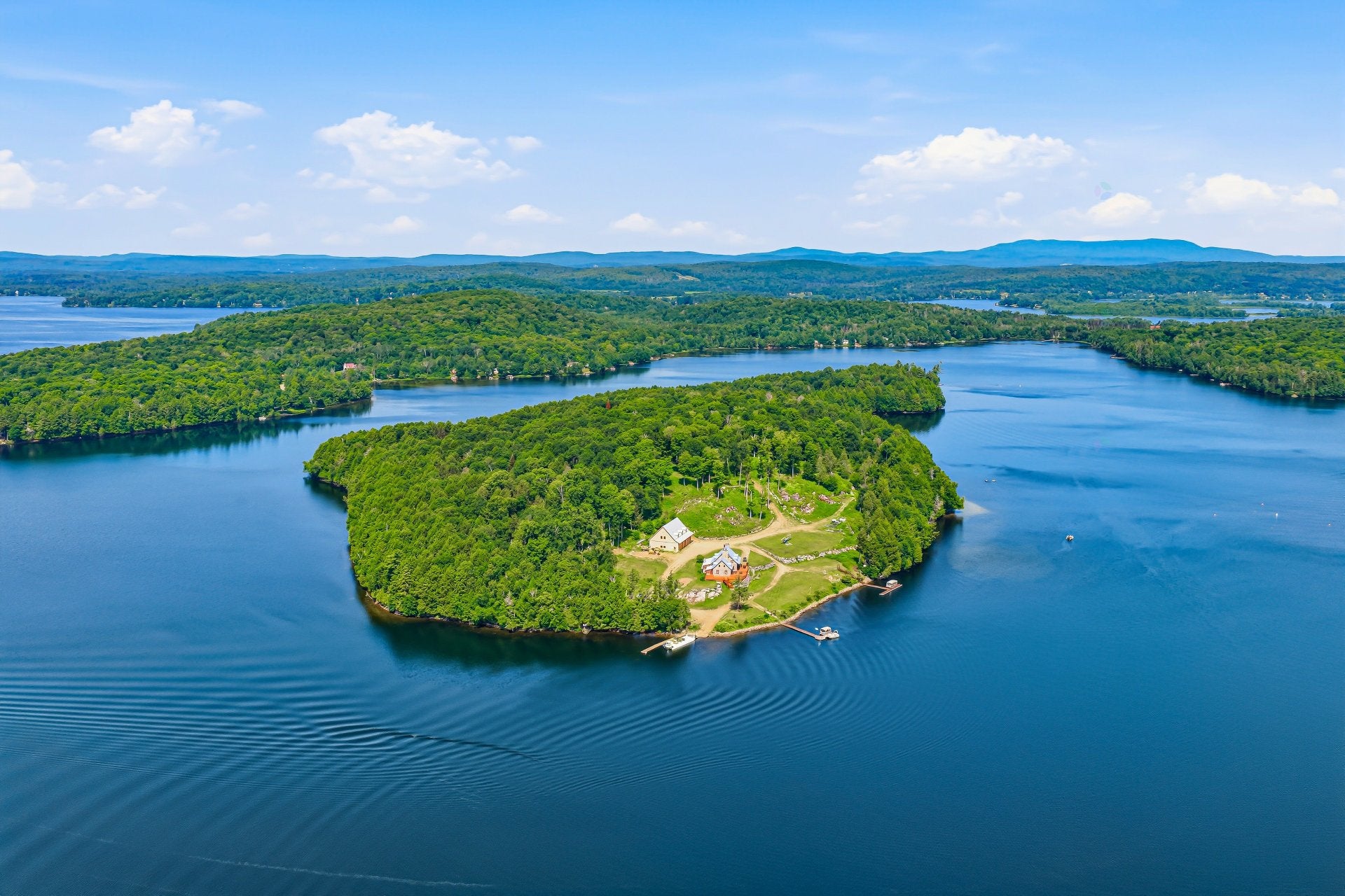 Private island with a registered heliport