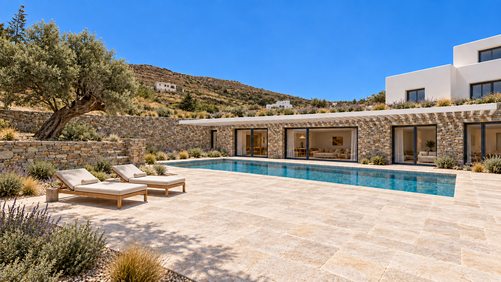 Luxurious cave house, 160 m², in beautiful Dasos, Paros