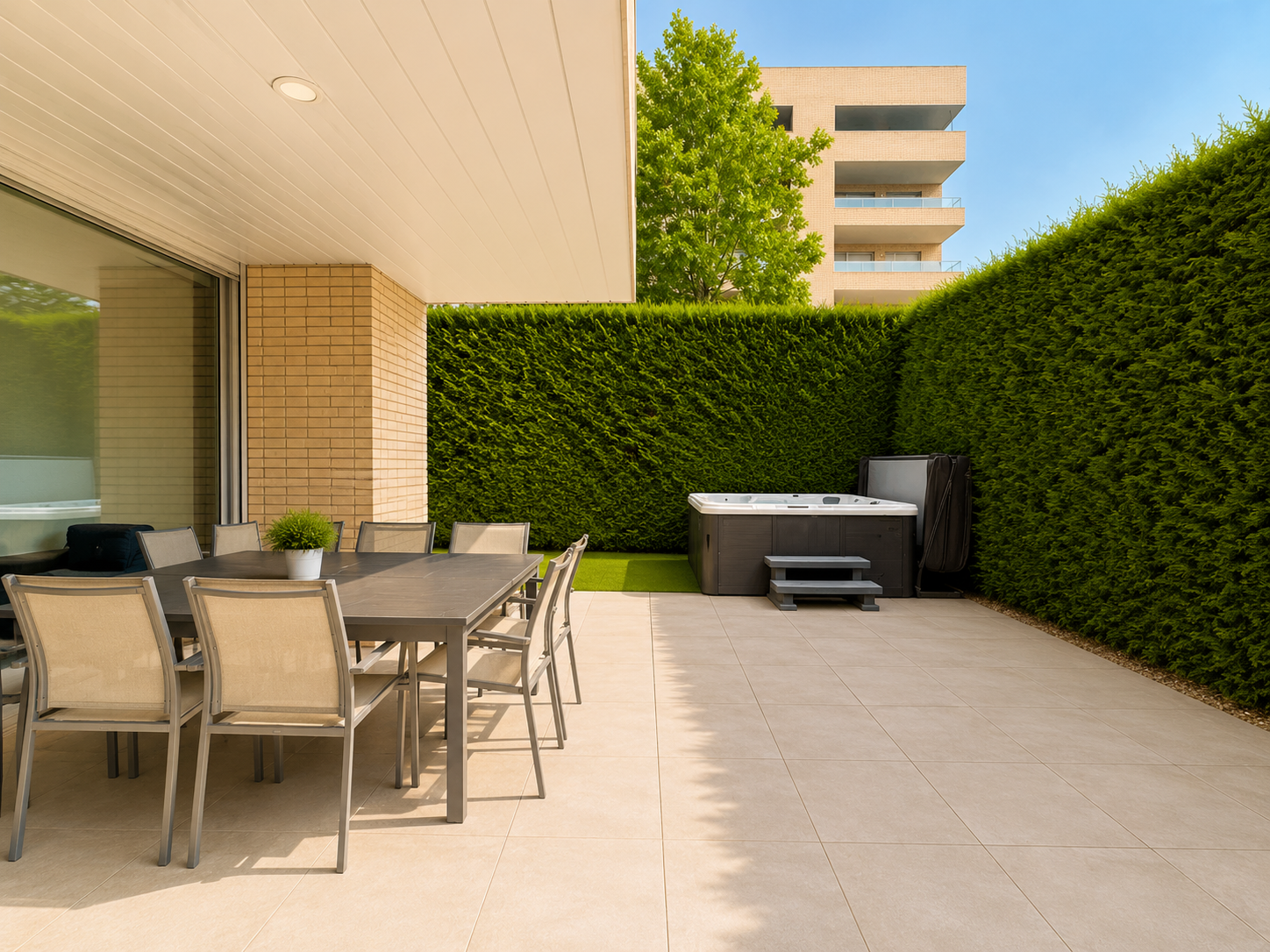 Exclusive ground-floor home with private garden and jacuzzi in Gironès Parc