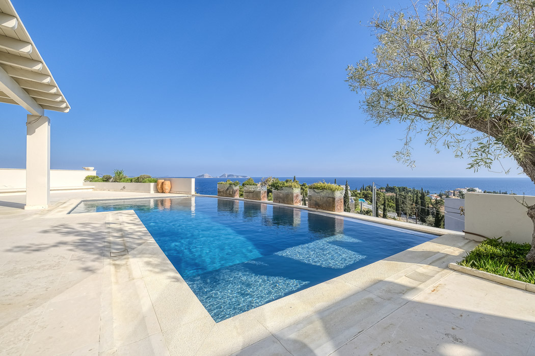 Villa Marella Luxusvilla mit Panoramablick aufs Meer in Agios Emilianos, Argolis