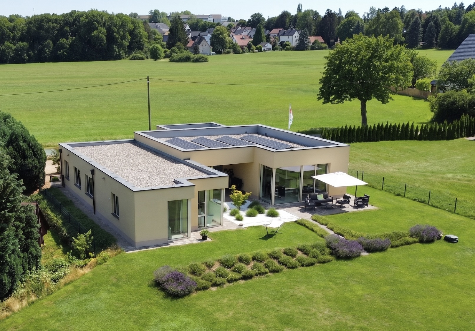 Luxuriöser Bungalow mit großzügigem Grundstück und Doppelgarage