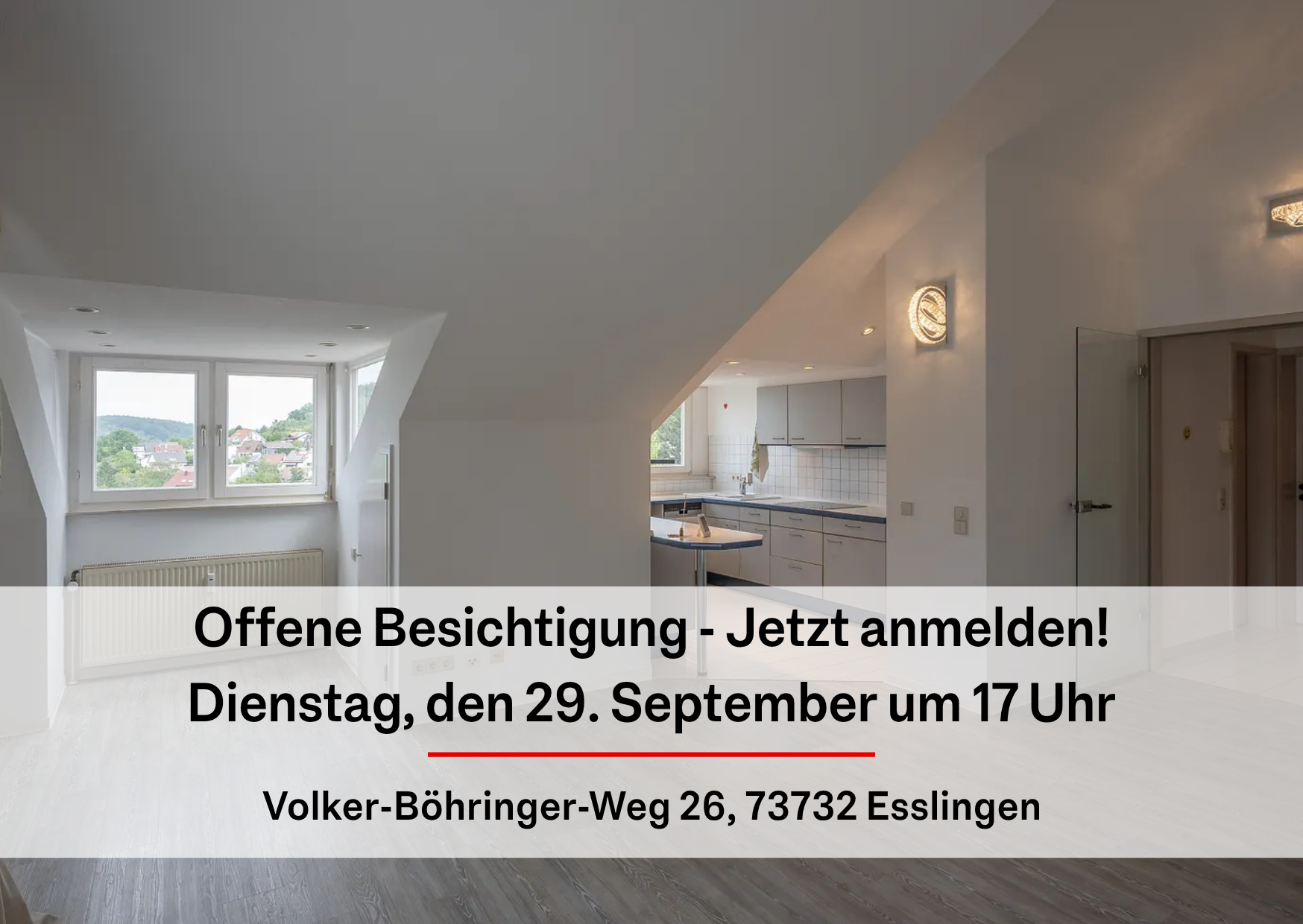 Jetzt besichtigen: Dachgeschosswohnung in Höhenlage von Esslingen