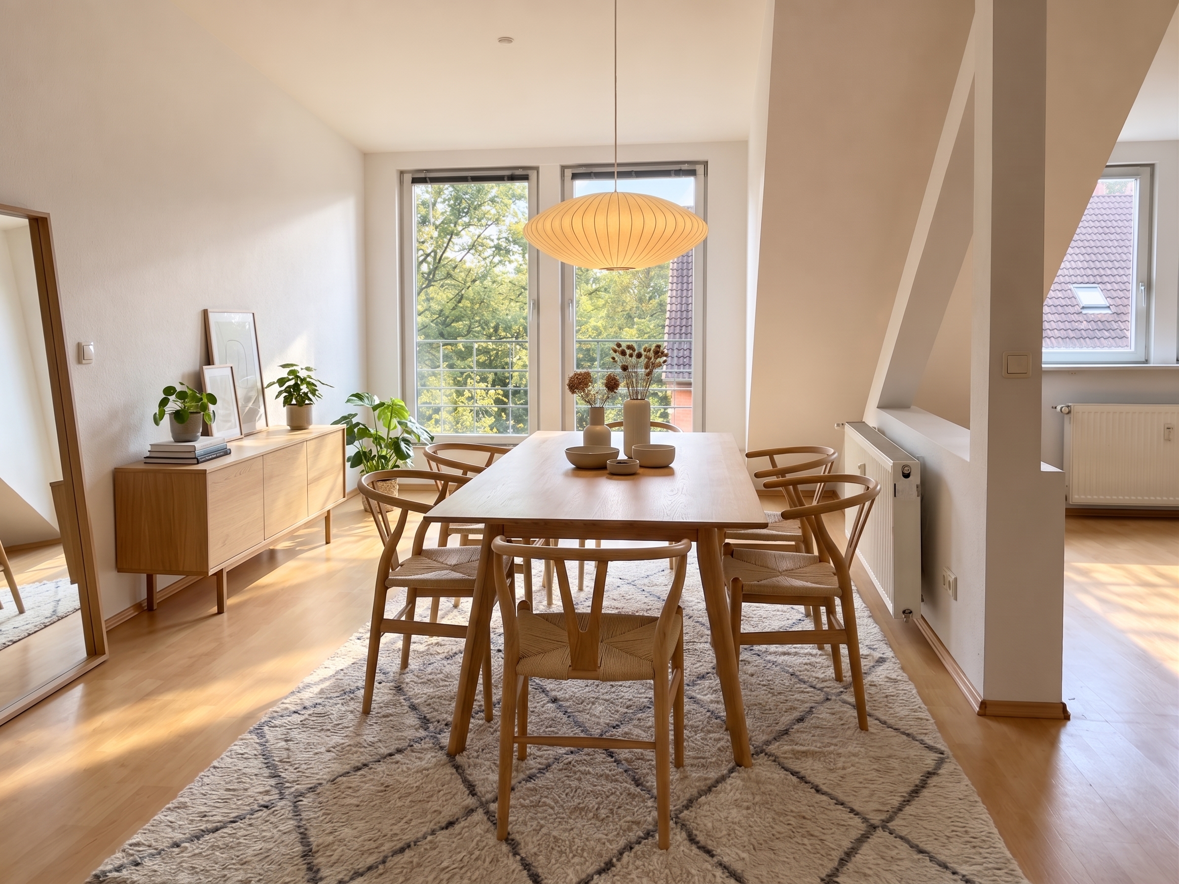 Helle, vermietete 2-Zimmer-Wohnung mit Stellplatz [AI-modified]