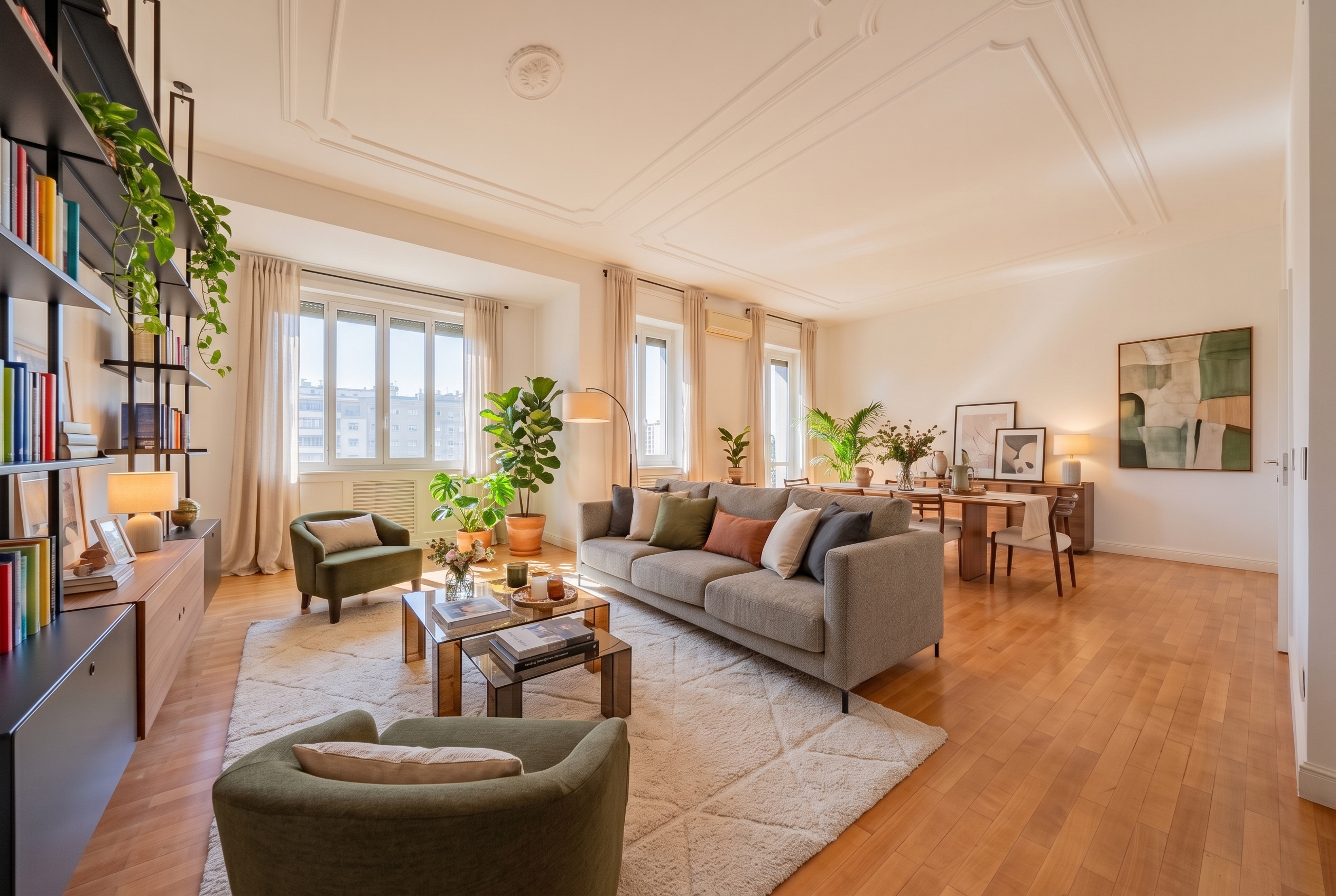 Prestigious apartment in piazza della Repubblica [AI-modified]