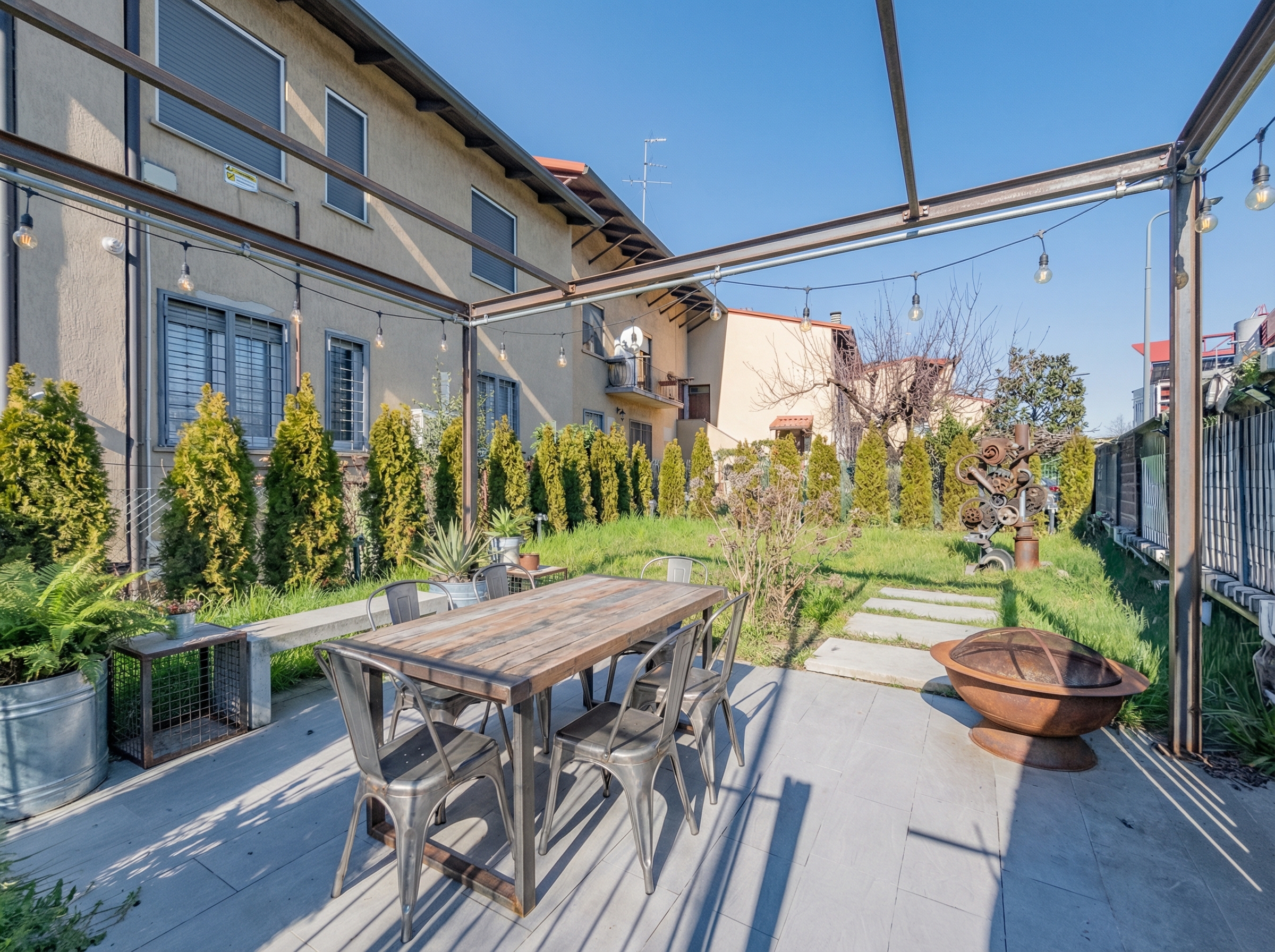 Bright apartment in independent house with garden [AI-modified]