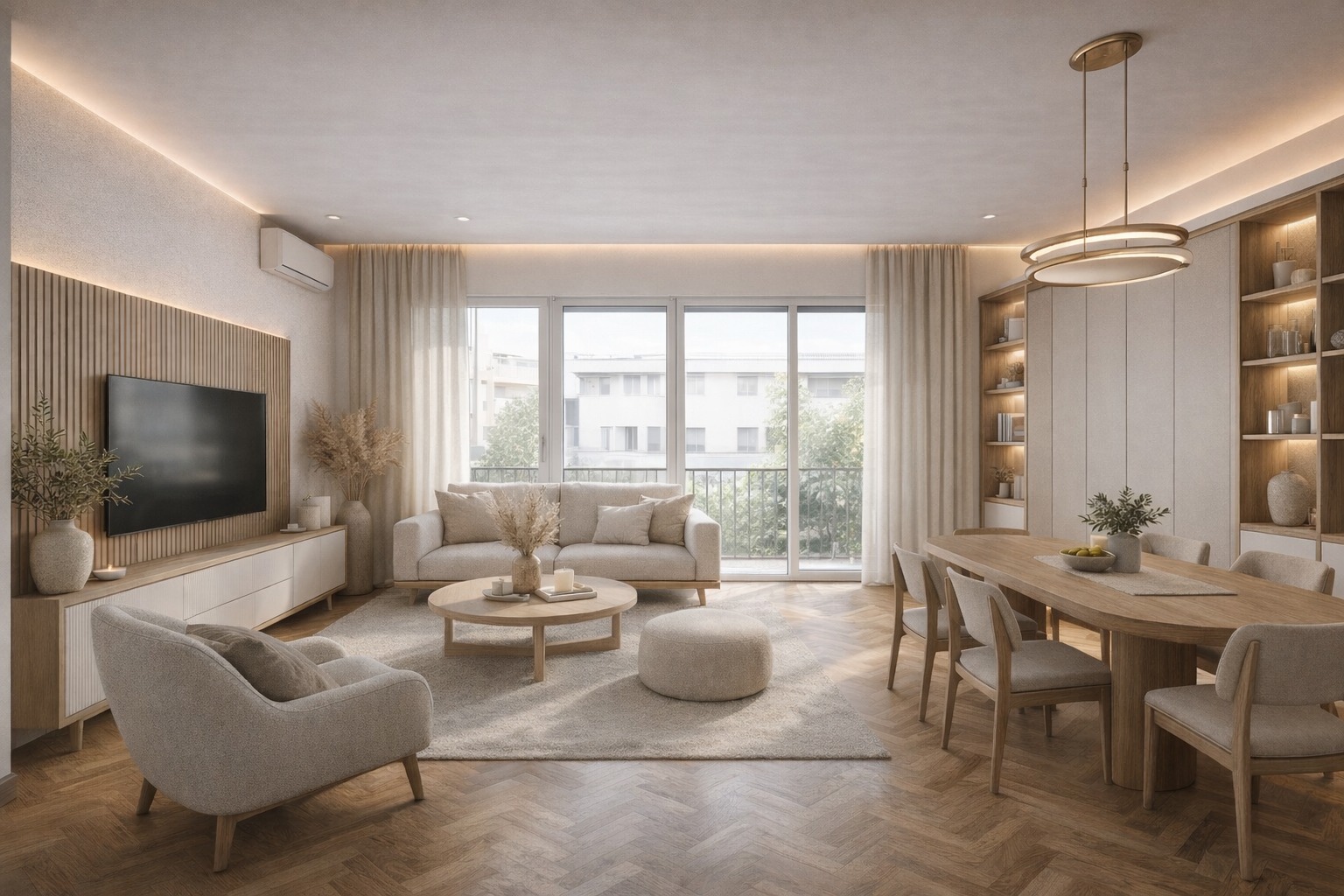 Amplio apartamento con grandes posibilidades de reforma.