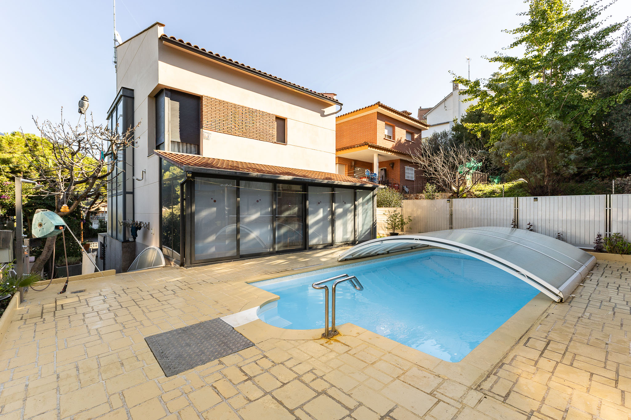Casa exclusiva con piscina y vistas a la montaña en Sant Fost de Campsentelles