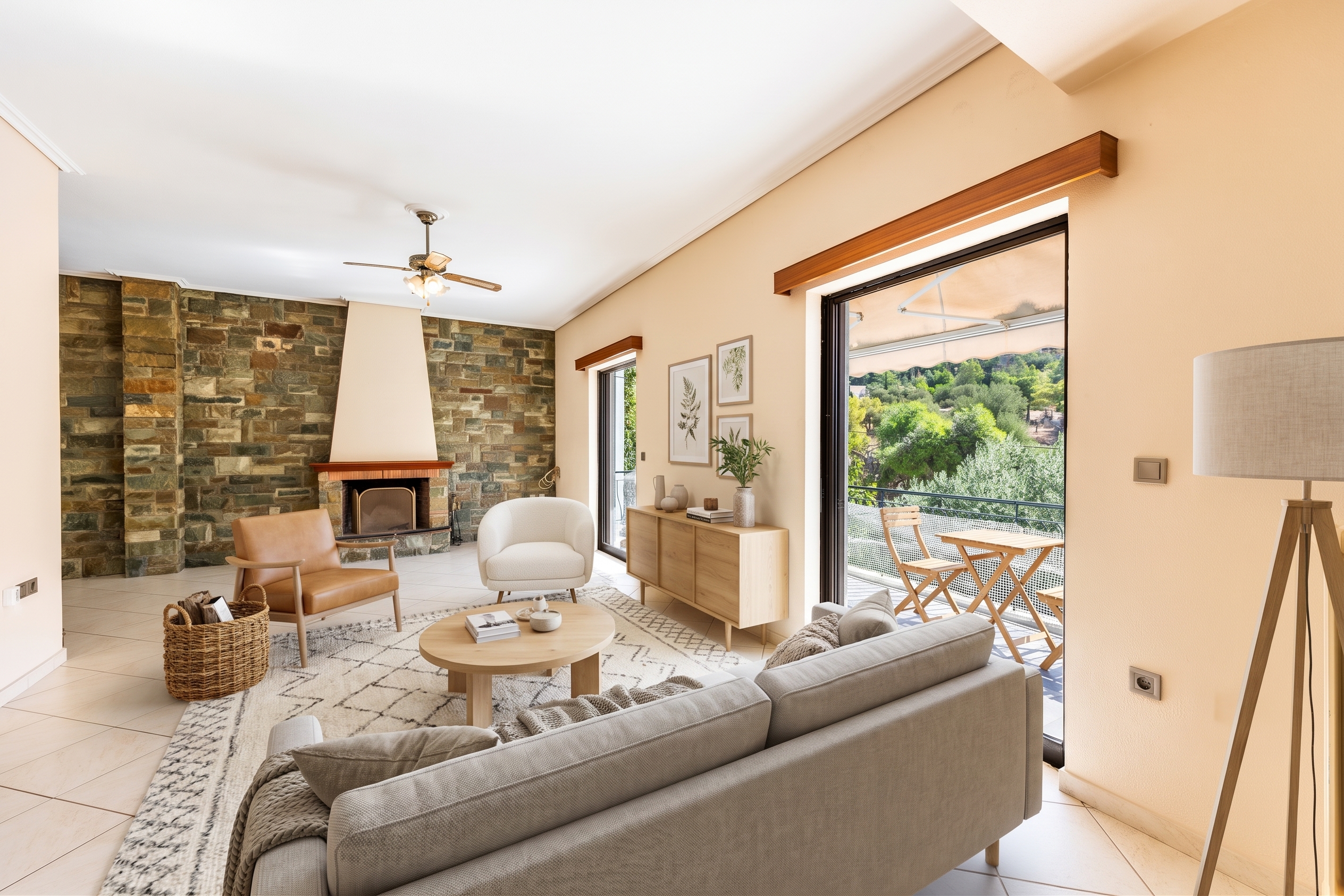 First floor maisonette with mountain views in Argyroupoli [AI-modified]