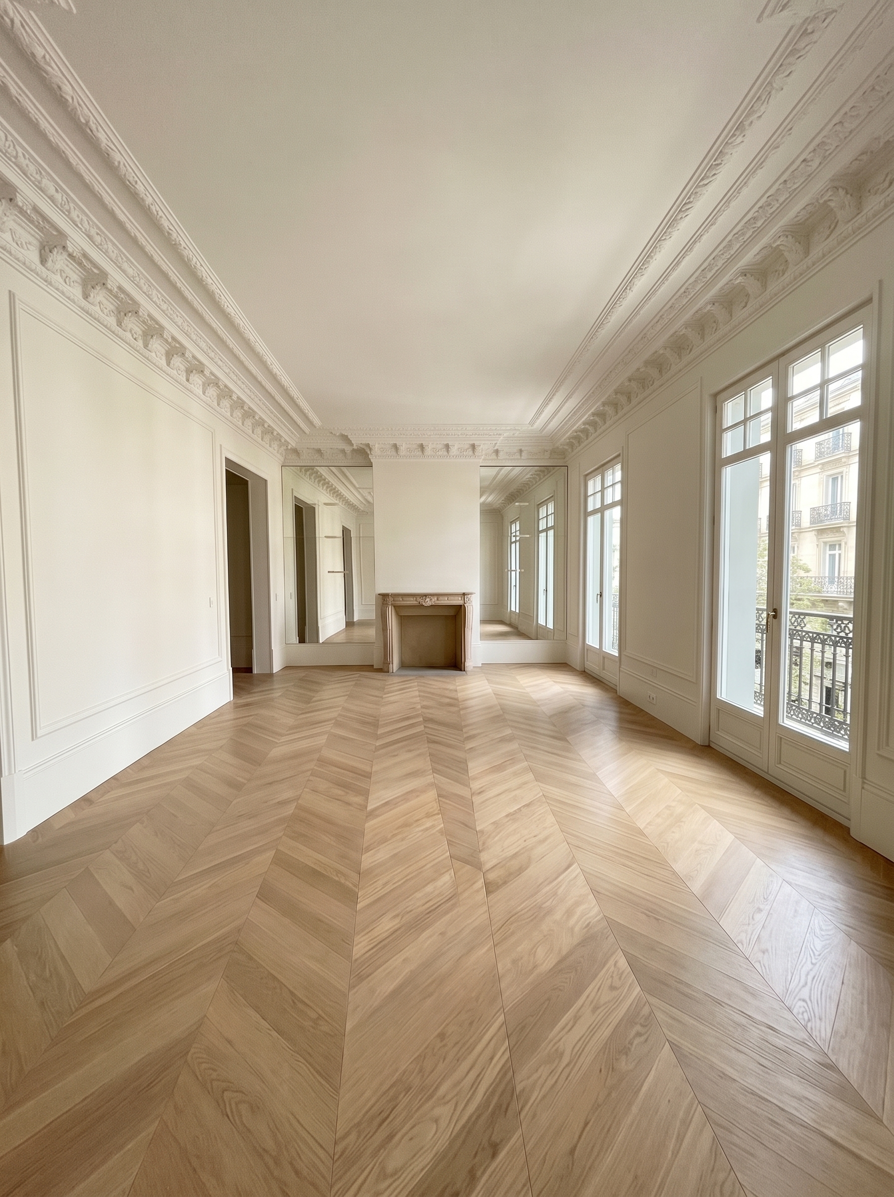 Magnificent luxury-renovated home in a classic building in Justicia. [AI-modified]