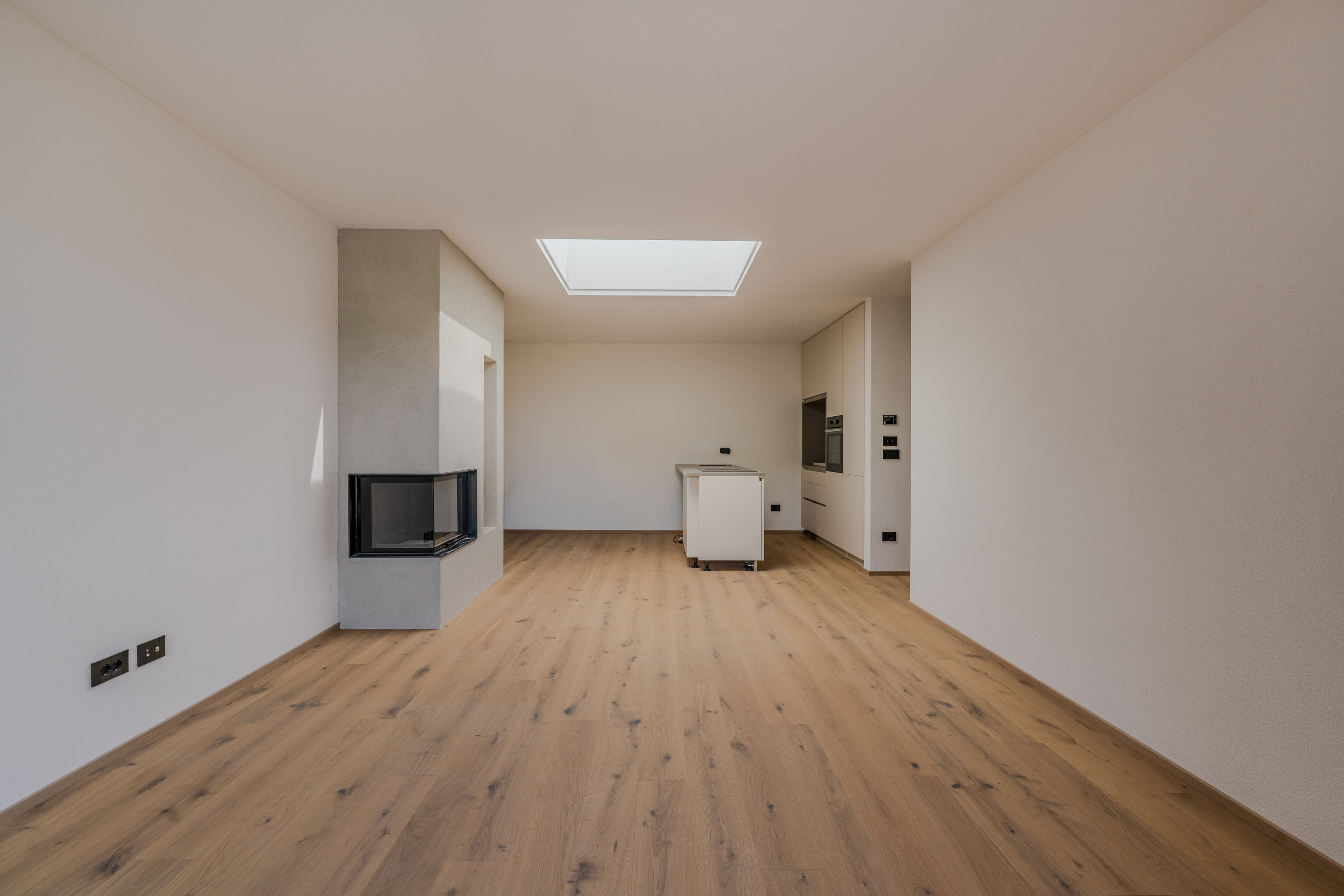 Modern four-room apartment on the last floor