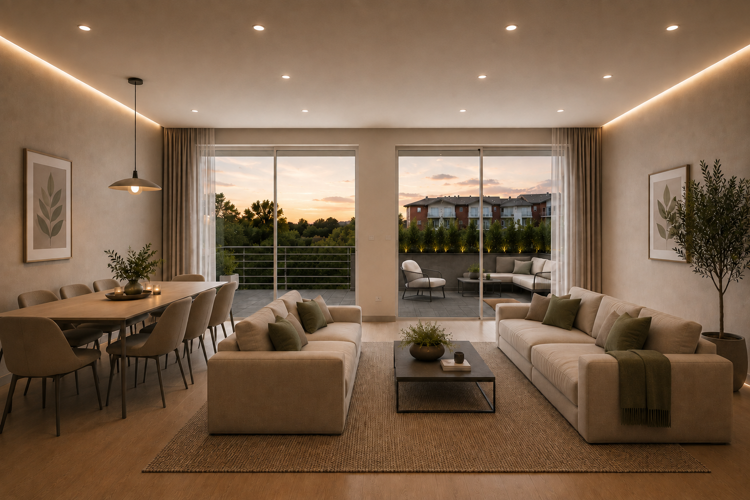 Spacious Three-Bedroom Apartment Convertible into a Four-Bedroom Home