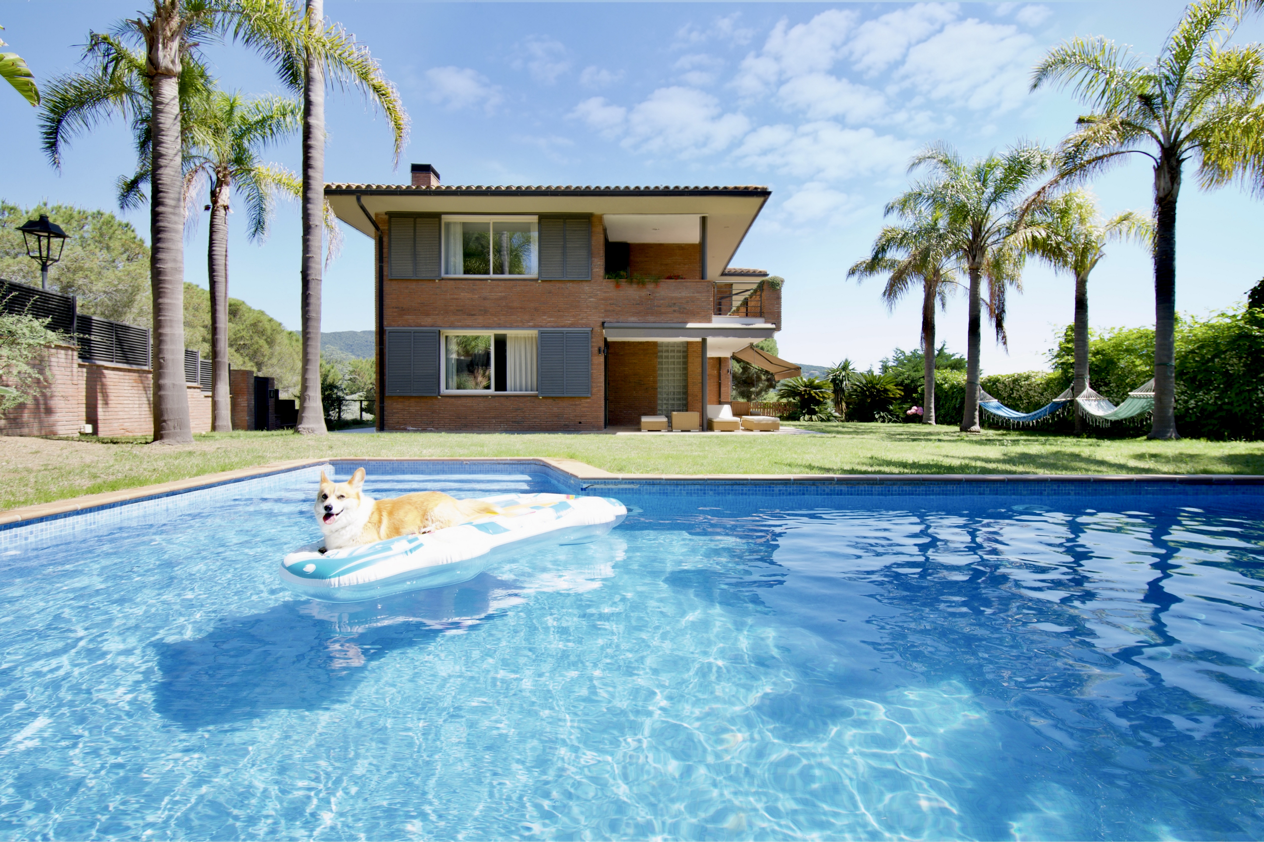 Elegant renovated house with pool and sea views.