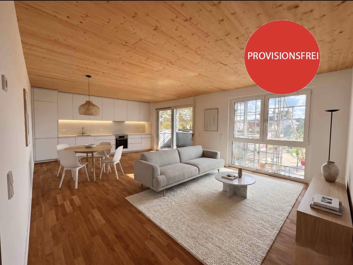 Natürlich. Modern. Besonders. –   Exklusive 3-Zimmer-Neubauwohnung mit hochwertiger Ausstattung [AI-modified]