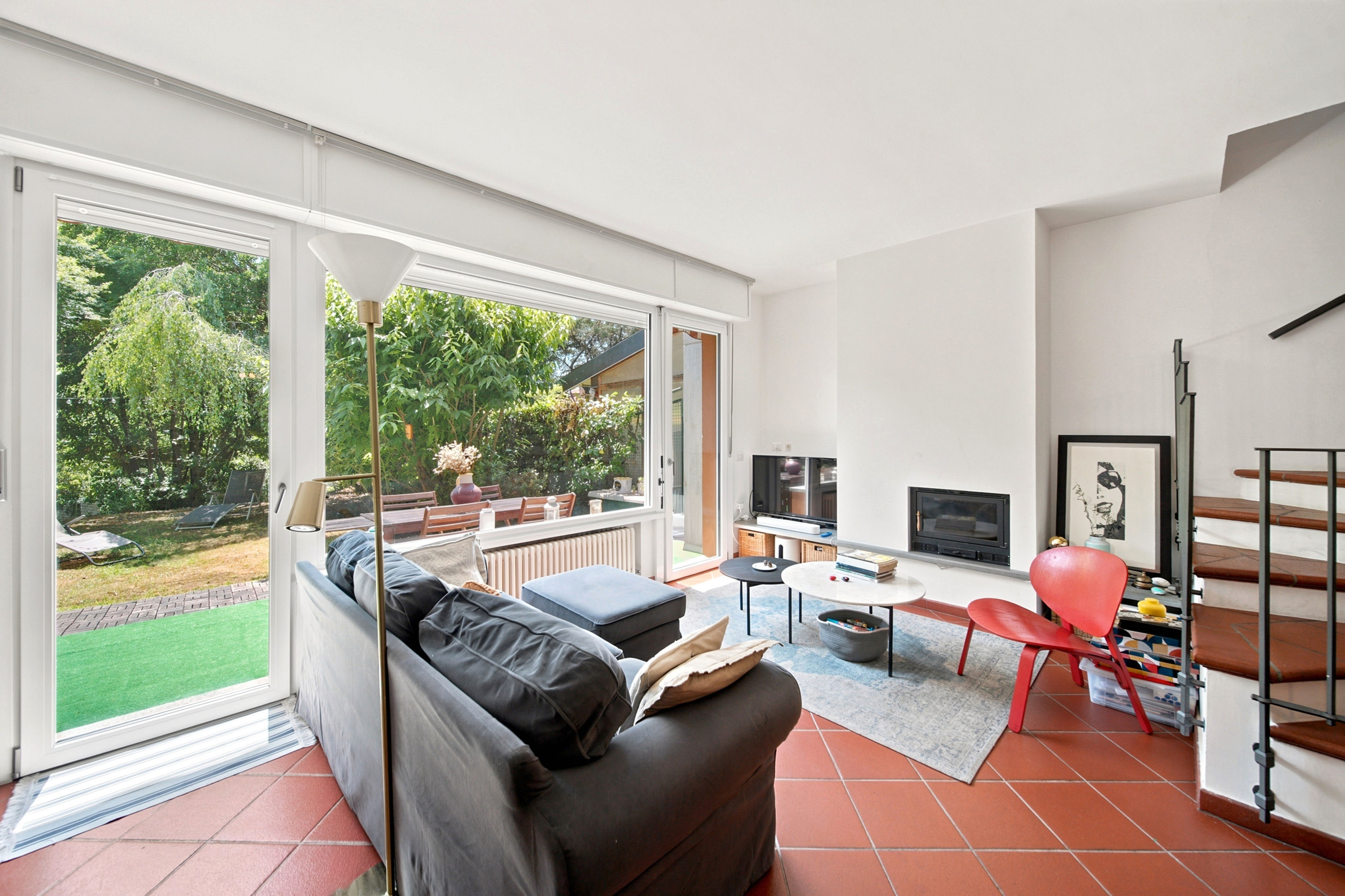 Terraced house with garden in Sant'Ambrogio