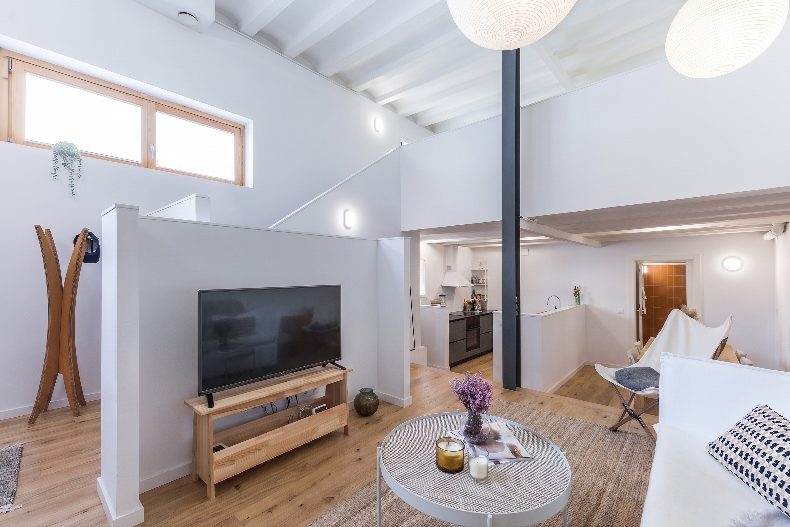 Bright corner loft with modern design