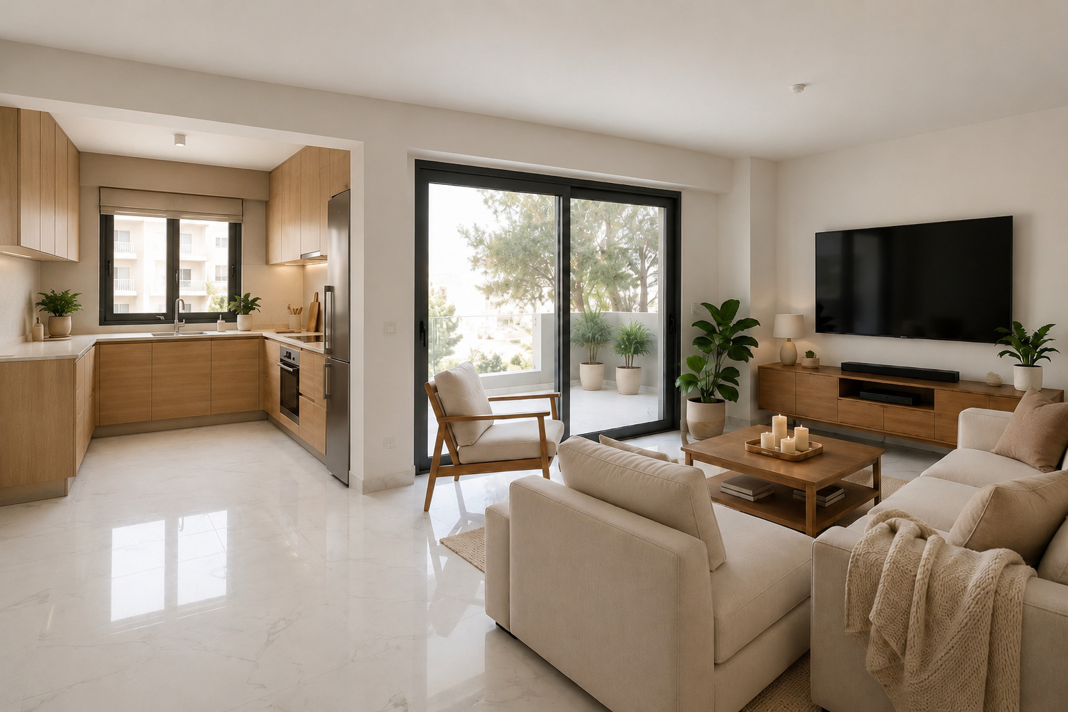 Newly built 2nd-floor apartment in Metamorfosi