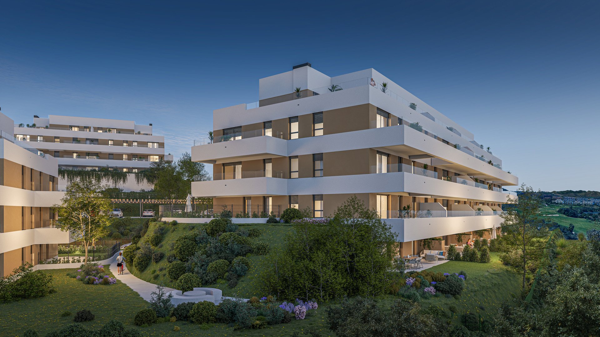Penthouse mit Aussicht über den Bergen in der Nähe von La Cala